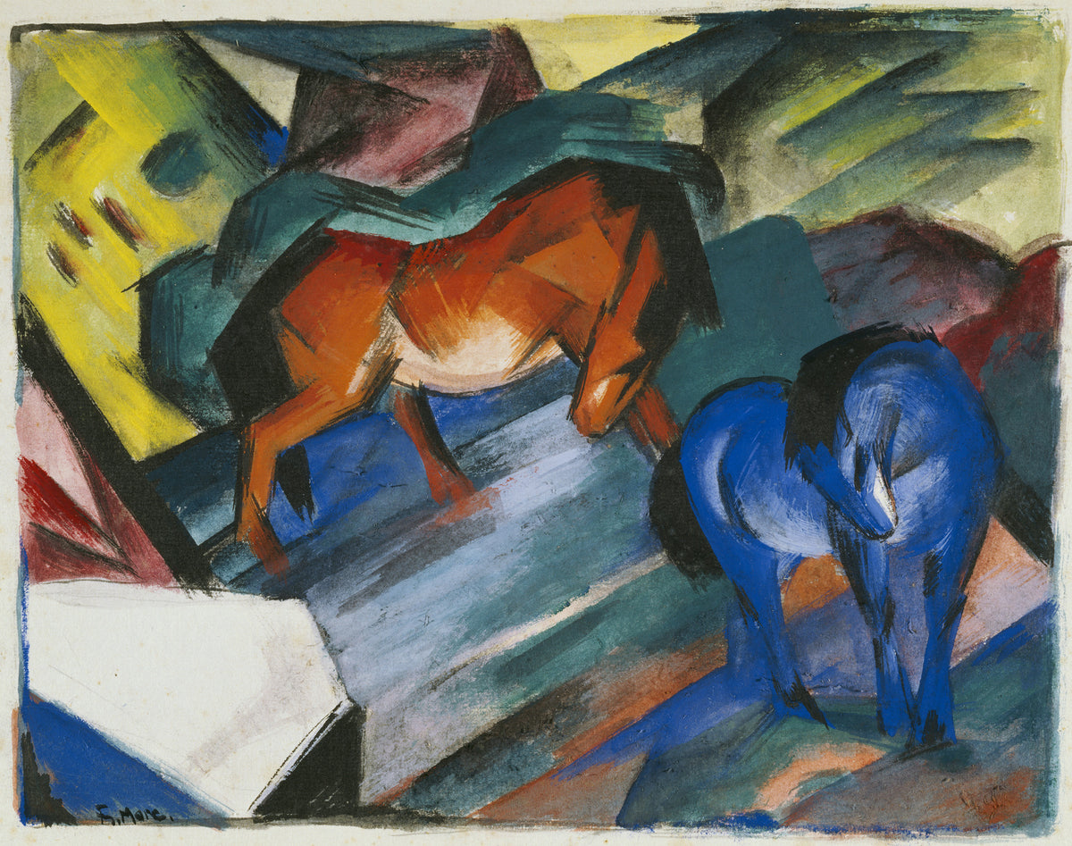 Franz Marc — Red and Blue Horse | Expressionist Fine Art Print
