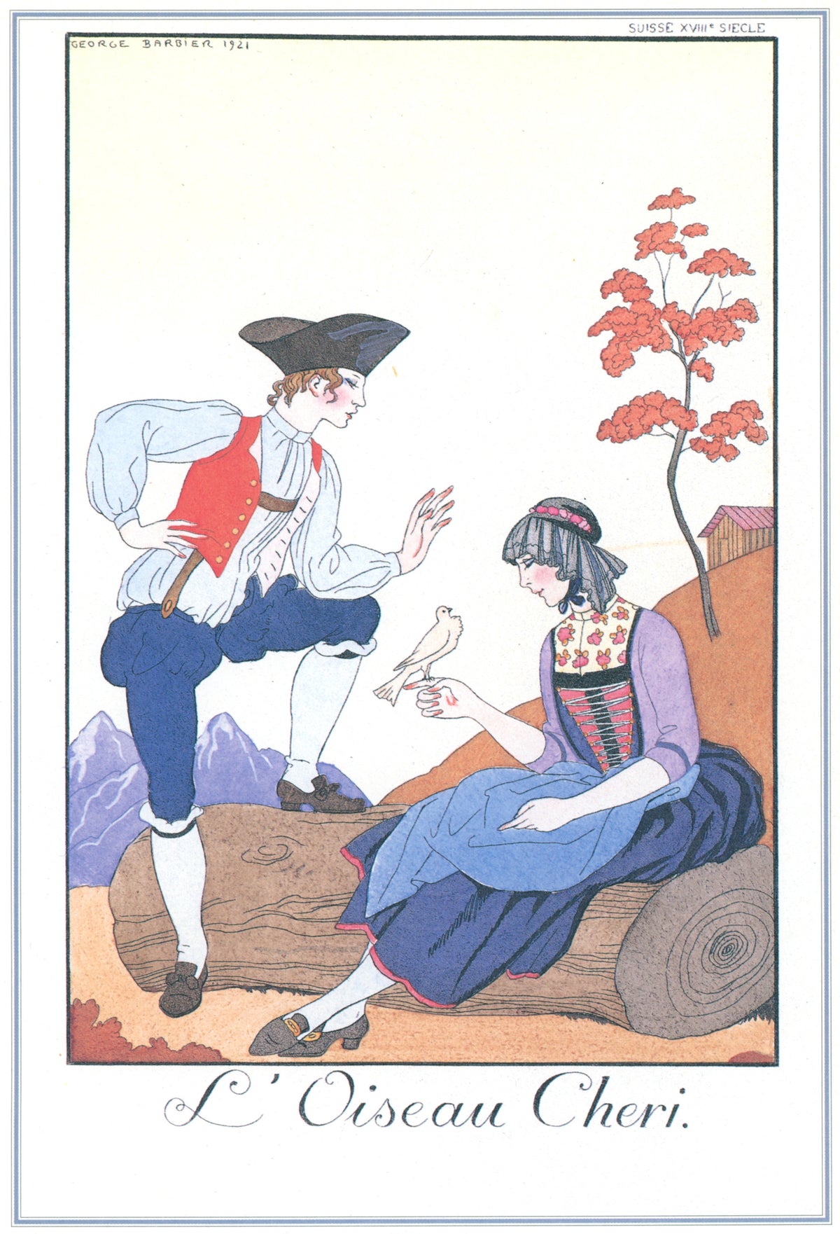 George Barbier — L'Oiseau Chéri | Art Deco Fashion Print