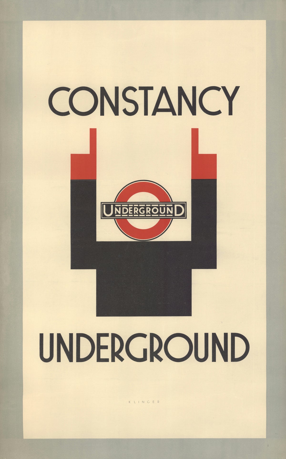 Julius Klinger — Constancy (London Underground) | Vintage Poster Print