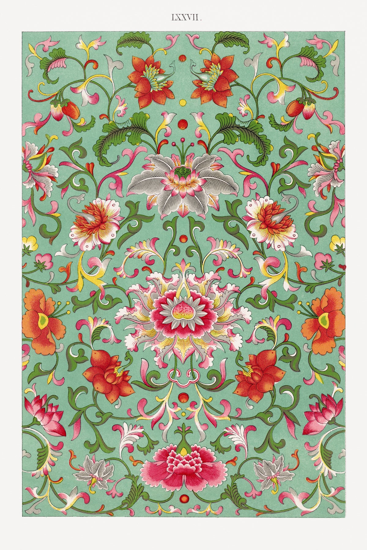 Owen Jones — Examples of Chinese Ornament, Plate 77 | Ornament Plate Print