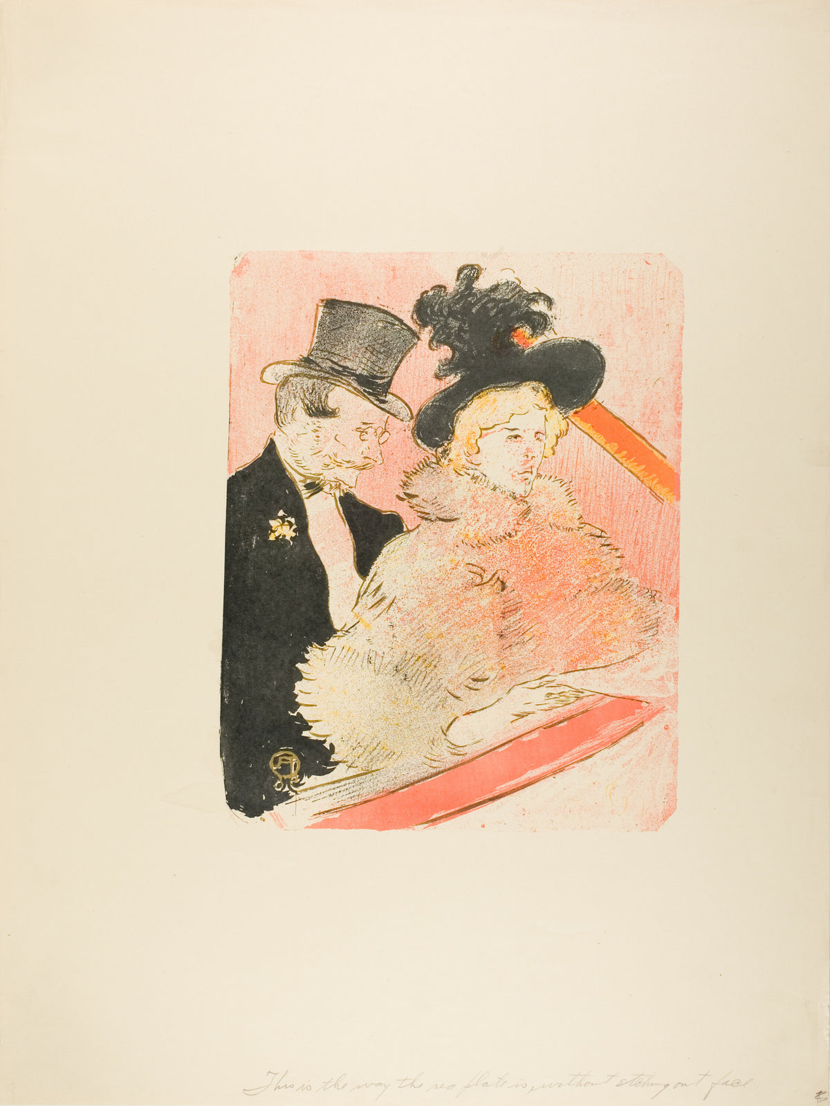 Henri de Toulouse-Lautrec — At the Concert | Lithograph Print