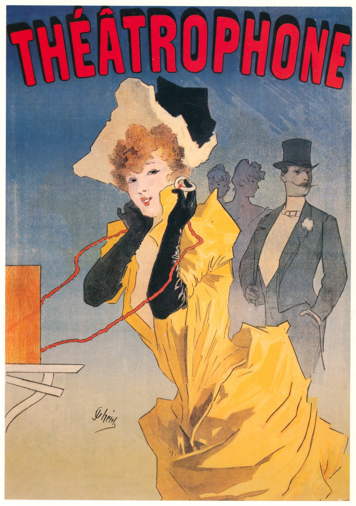 Jules Chéret — Théâtrophone | Vintage Poster Print