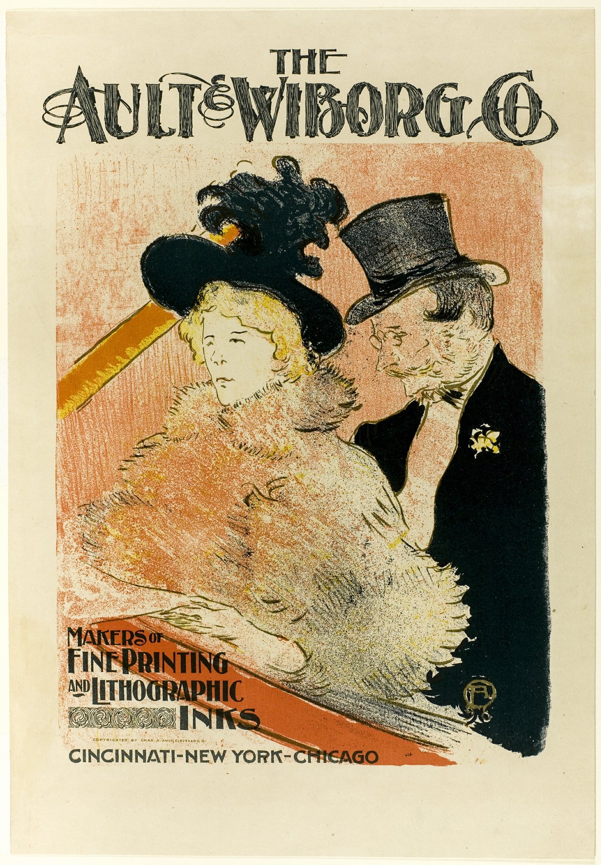 Henri de Toulouse-Lautrec — At the Concert (Ault & Wiborg) | Vintage Poster Print