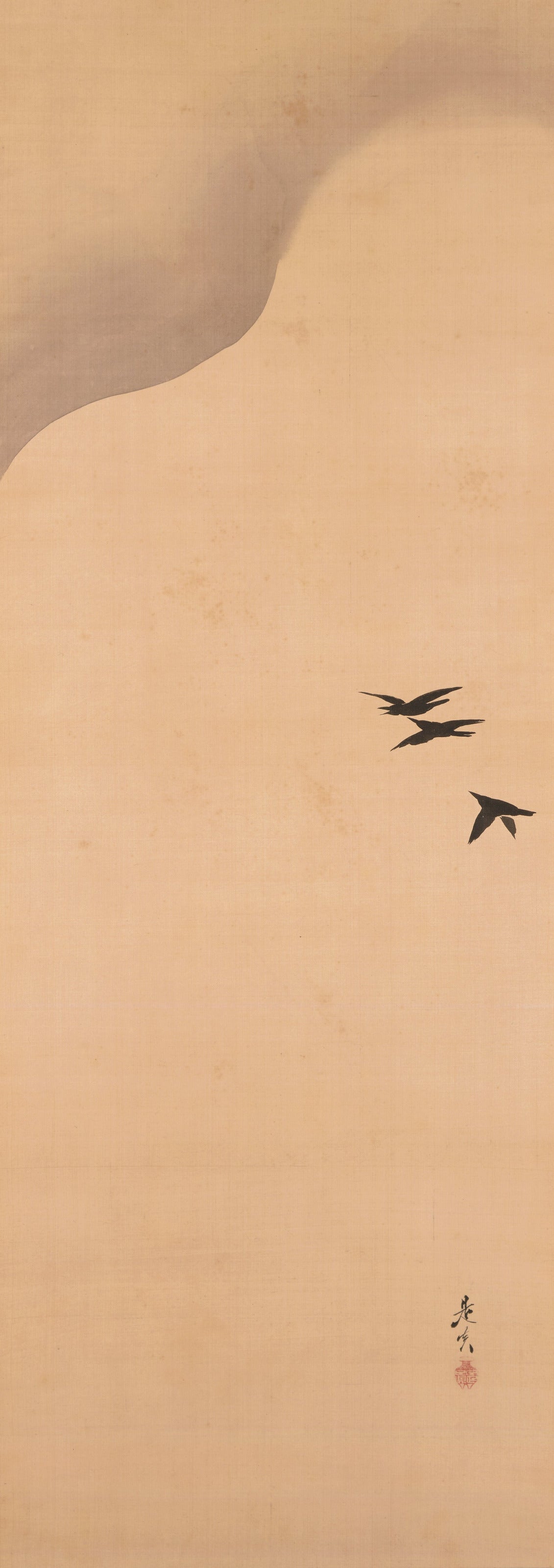 Shibata Zeshin — Noh Play Hachinoki, three of three | Japanese Ink Painting Art Print