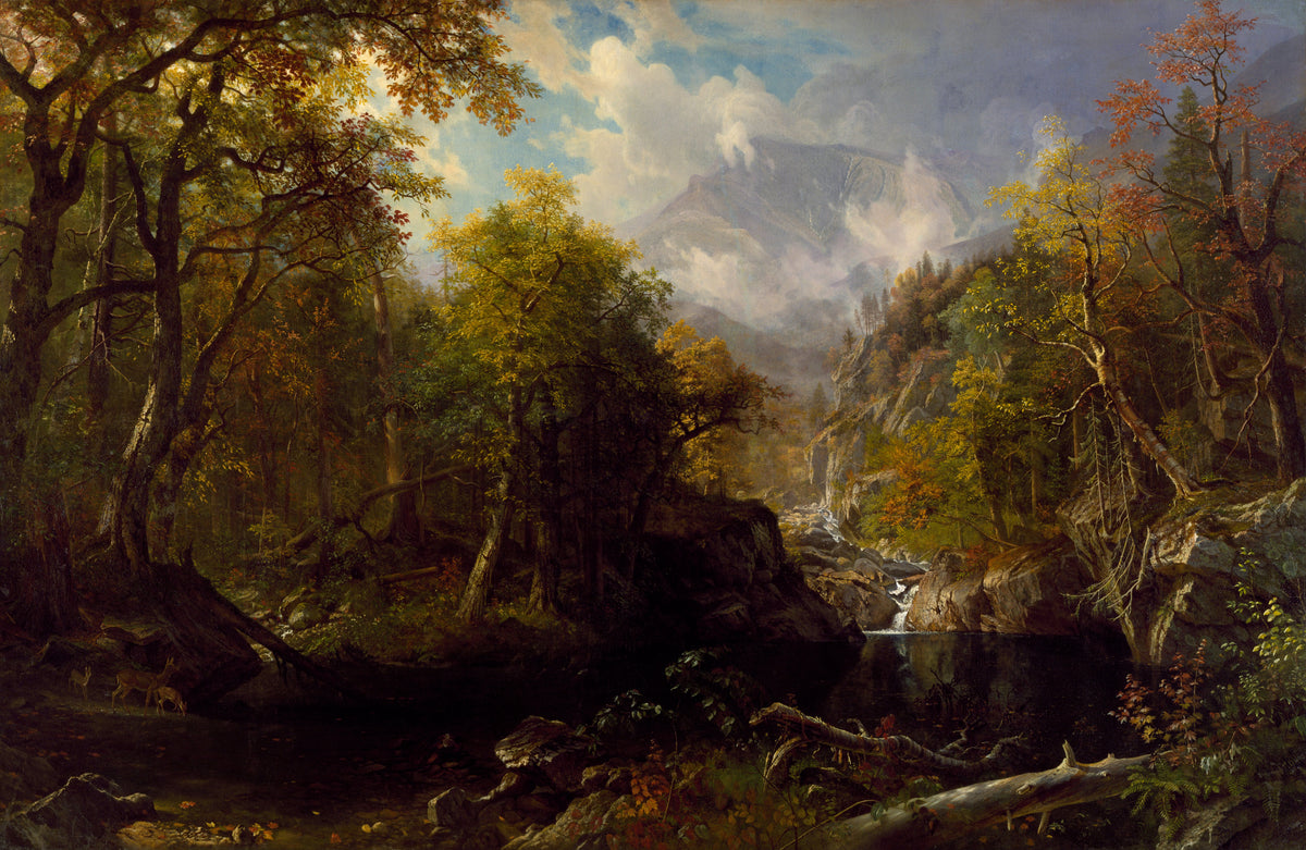 Albert Bierstadt — The Emerald Pool | Landscape Fine Art Print