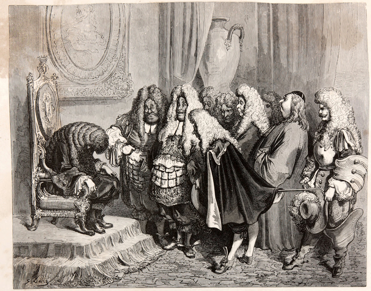 Gustave Doré — Donkey Skin: The King's Councillors | Fairy Tale Illustration Print