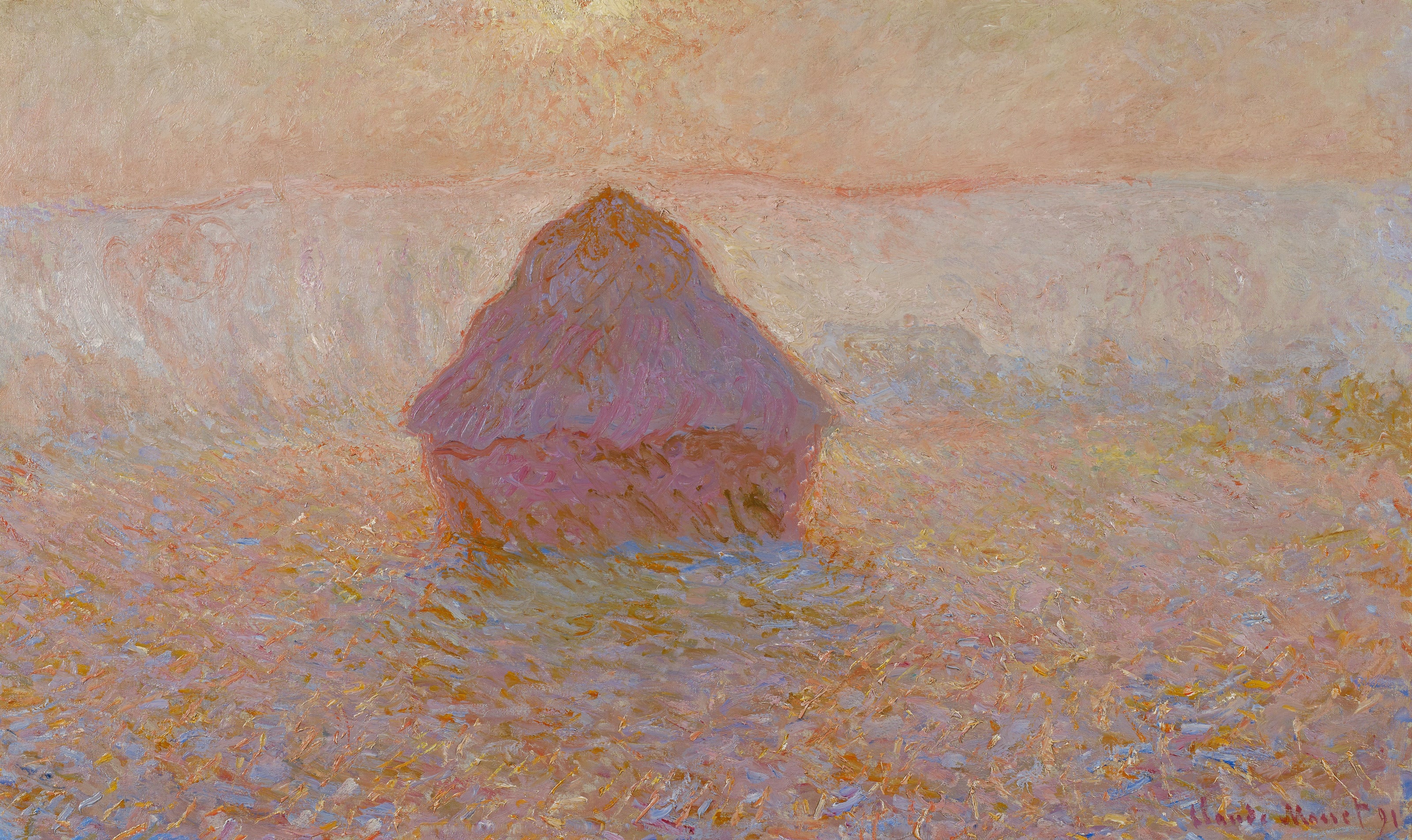 Claude Monet — Grainstack, Sun in the Mist | Fine Art Print