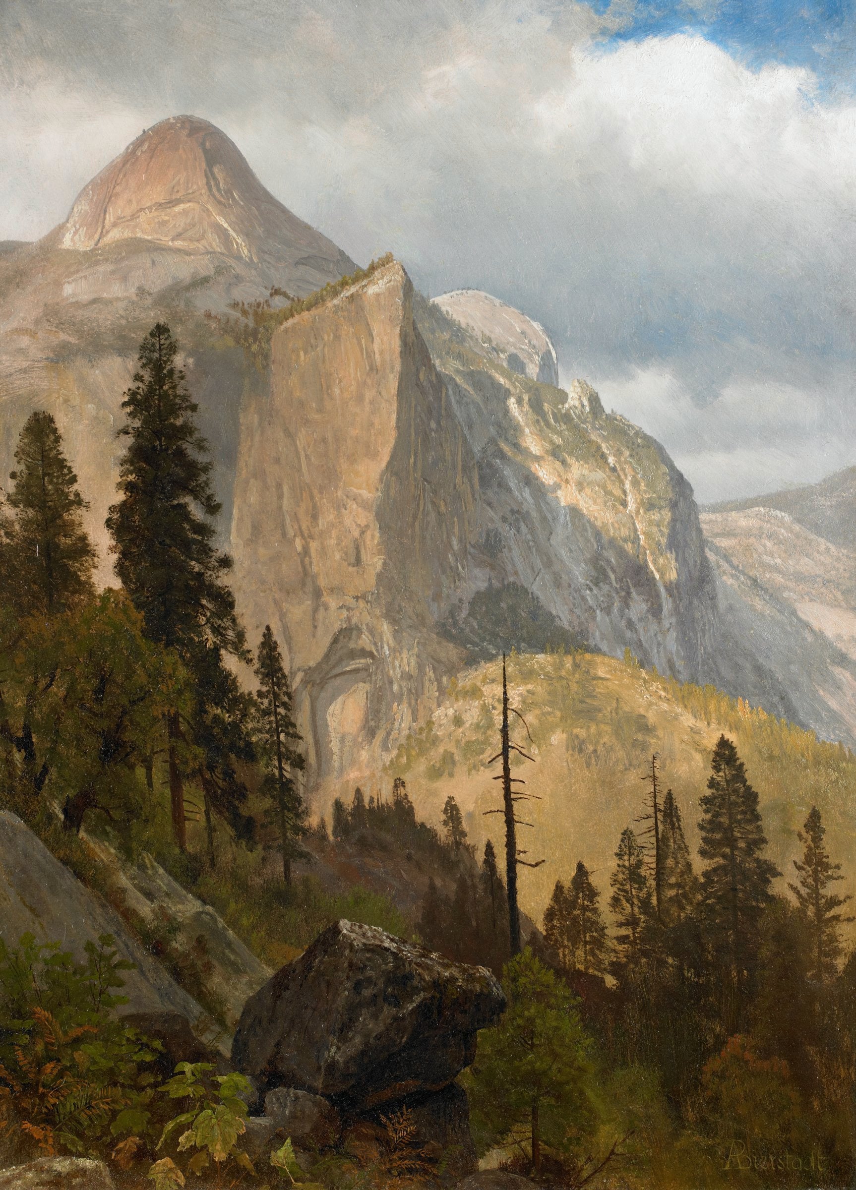 Albert Bierstadt — North Dome, Yosemite Valley | Landscape Fine Art Print
