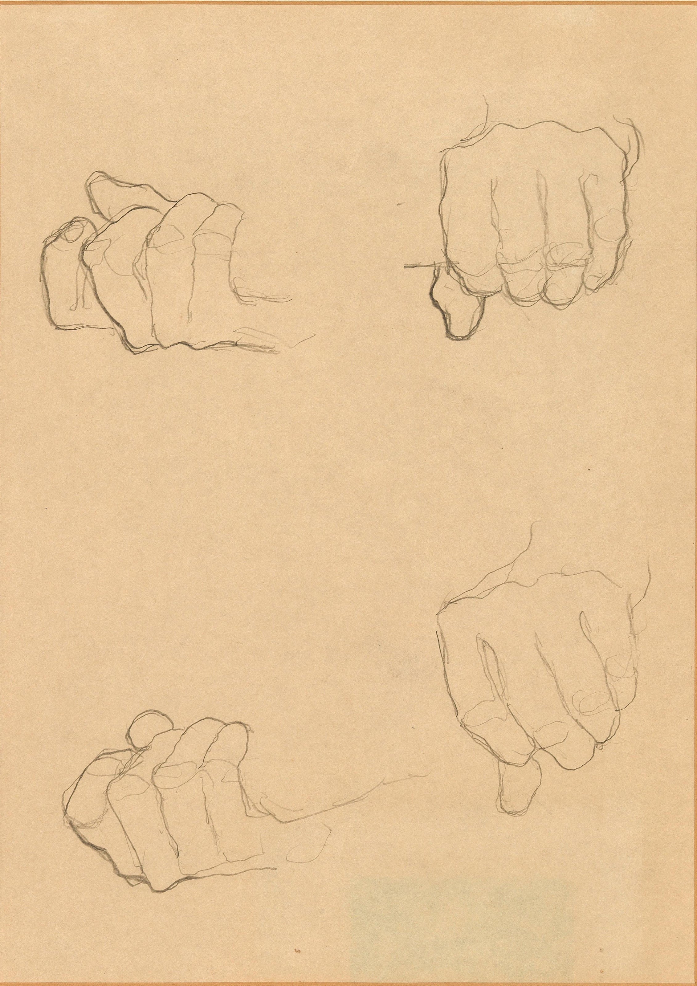 Gustav Klimt — Study of Hands | Fine Art Print