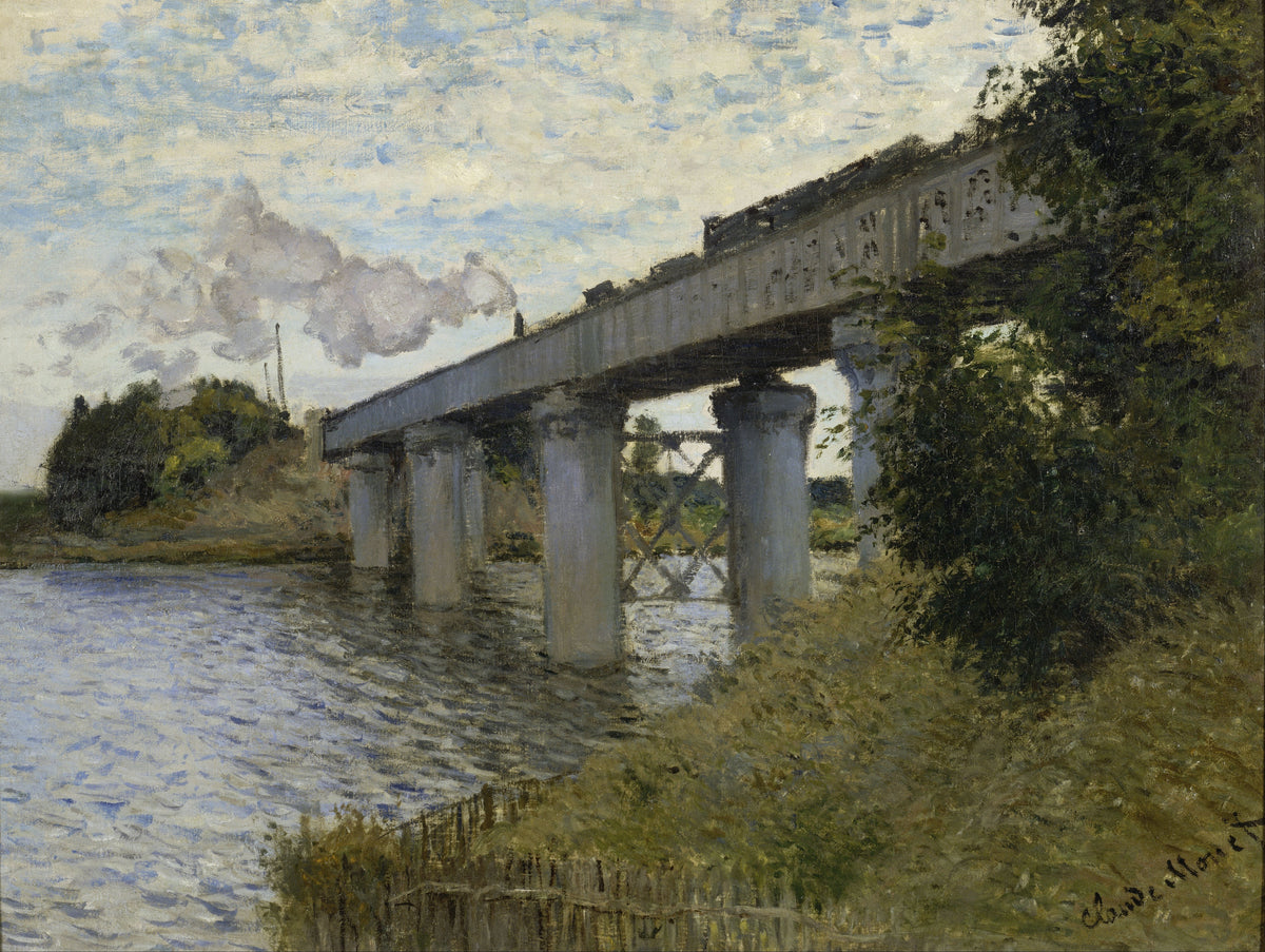 Claude Monet — The Railroad Bridge in Argenteuil | Fine Art Print