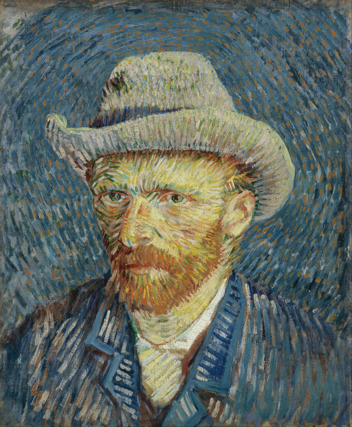 Vincent van Gogh — Self-Portrait with Grey Felt Hat | Fine Art Print