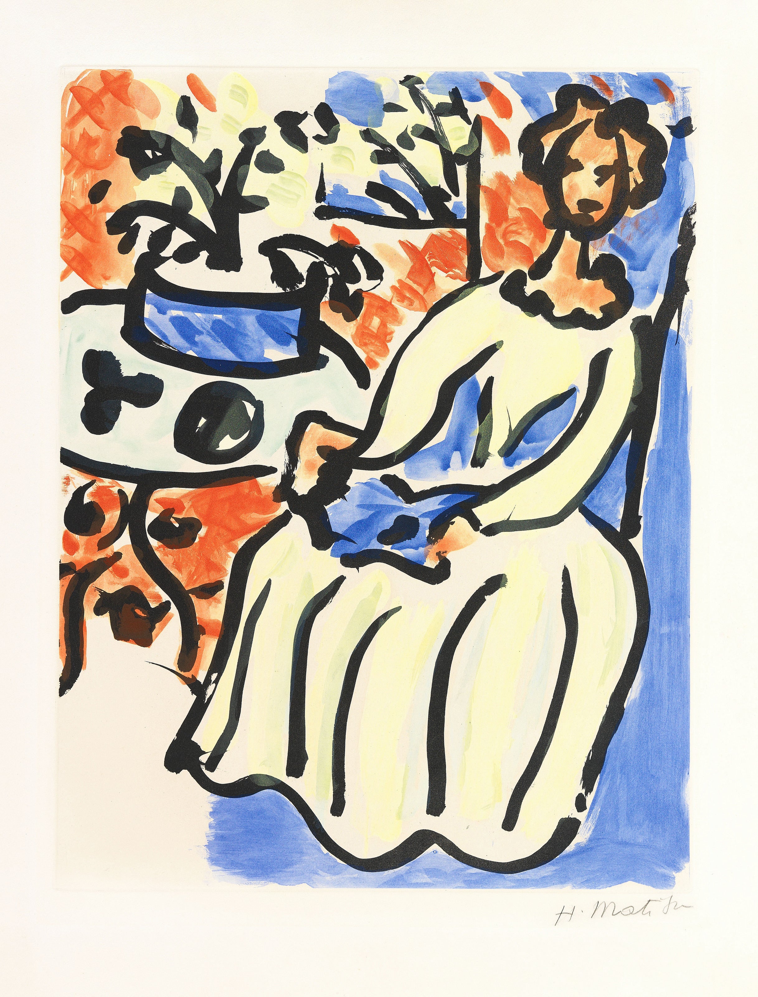 Henri Matisse — Marie-José in a Yellow Dress | Fine Art Print