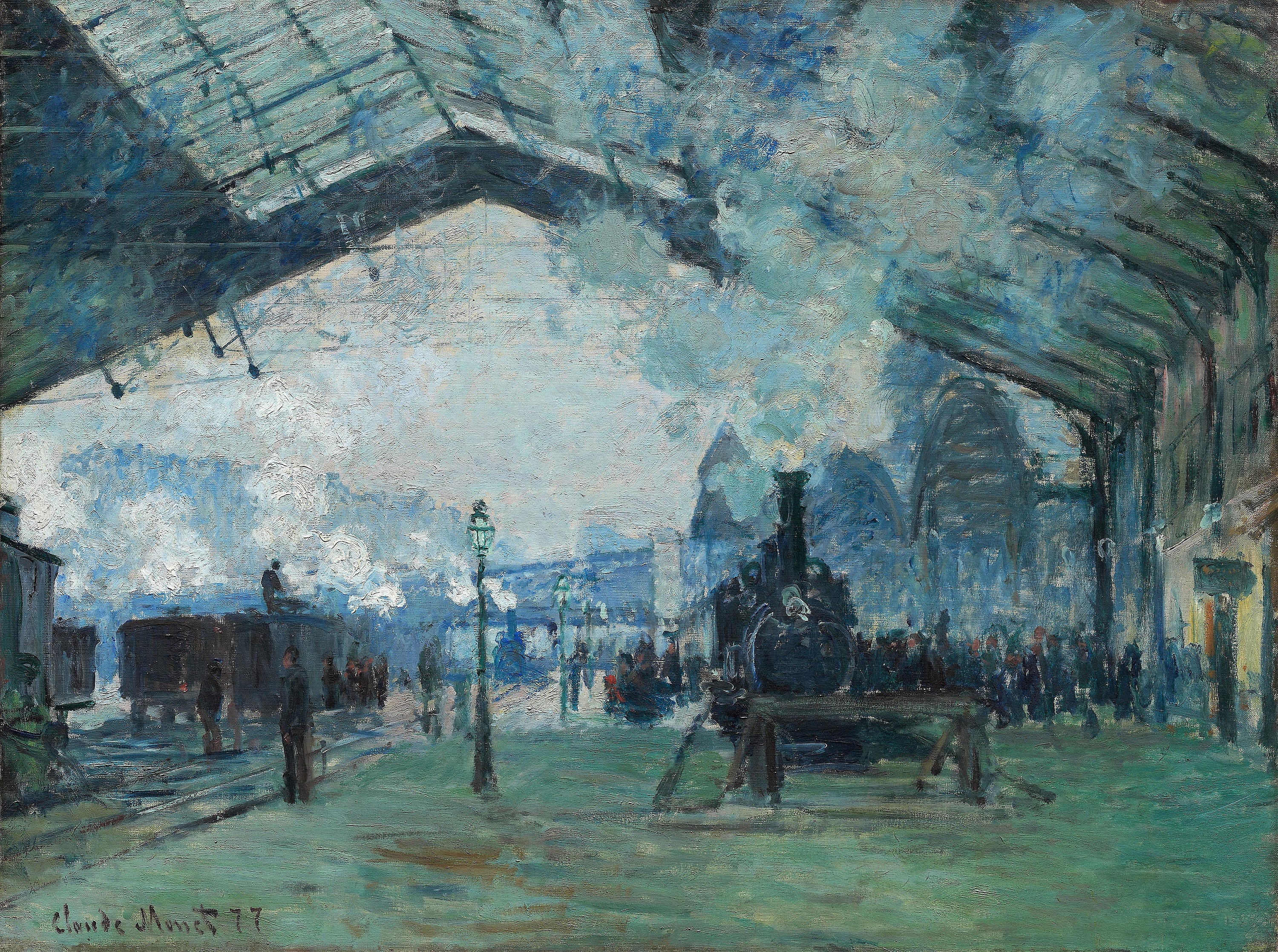 Claude Monet — Arrival of the Normandy Train, Gare Saint-Lazare | Fine Art Print