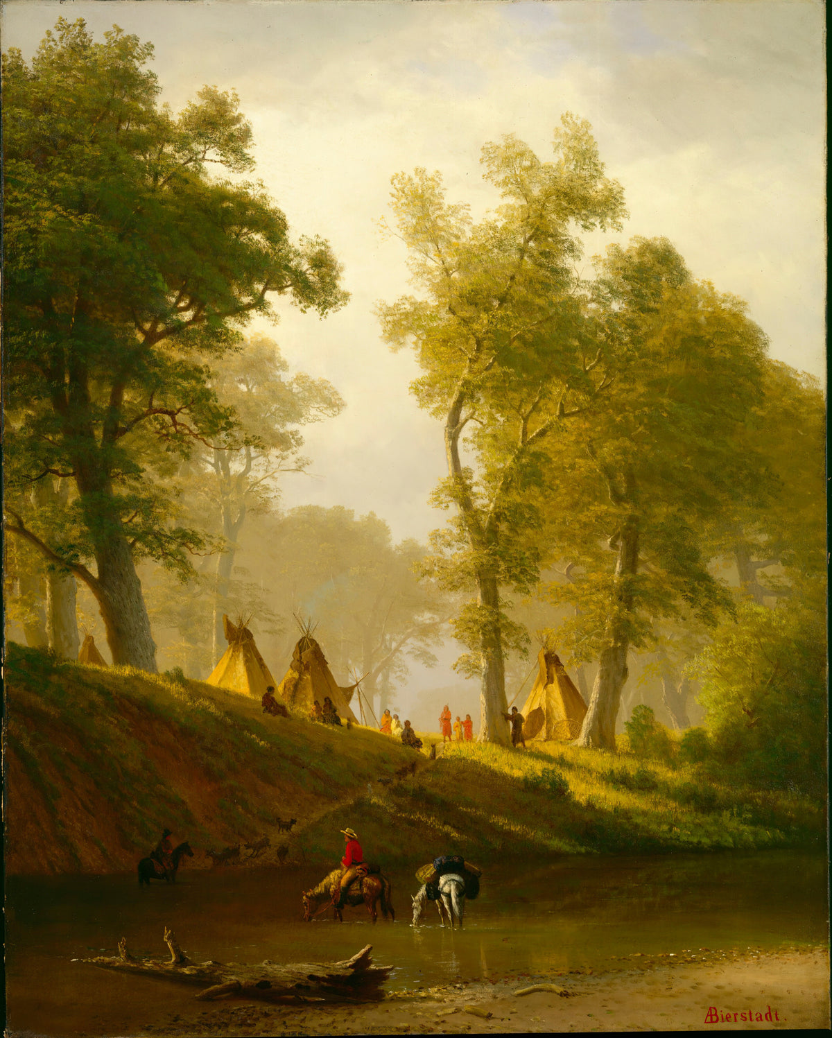 Albert Bierstadt — The Wolf River, Kansas | Landscape Fine Art Print
