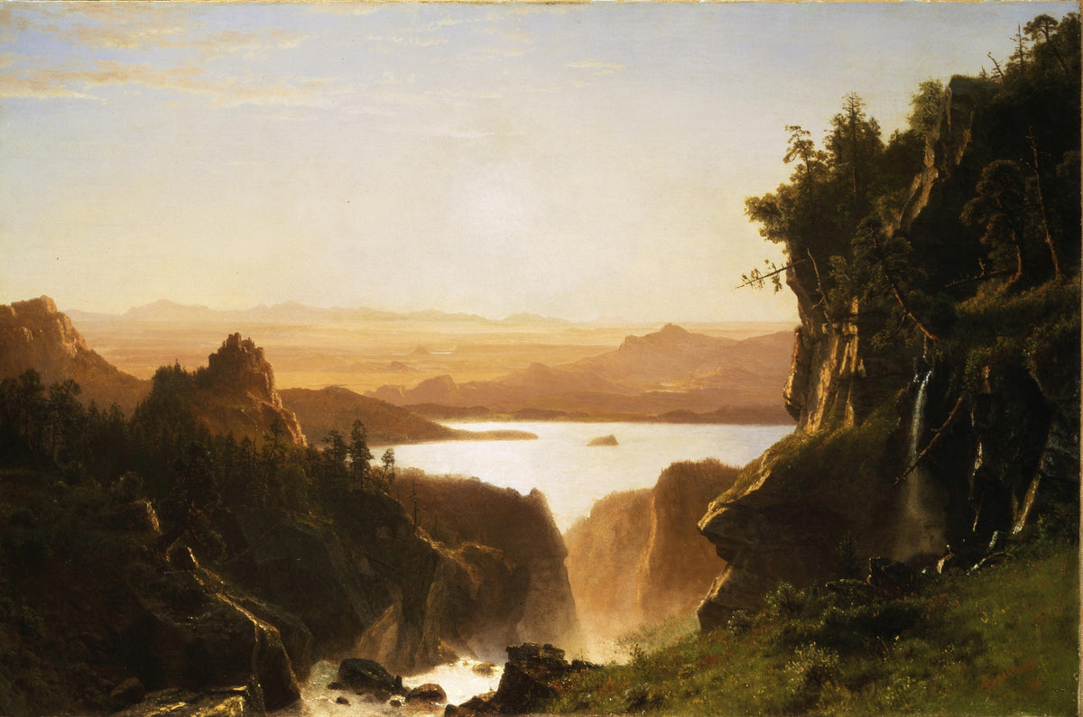 Albert Bierstadt — Island Lake | Landscape Fine Art Print