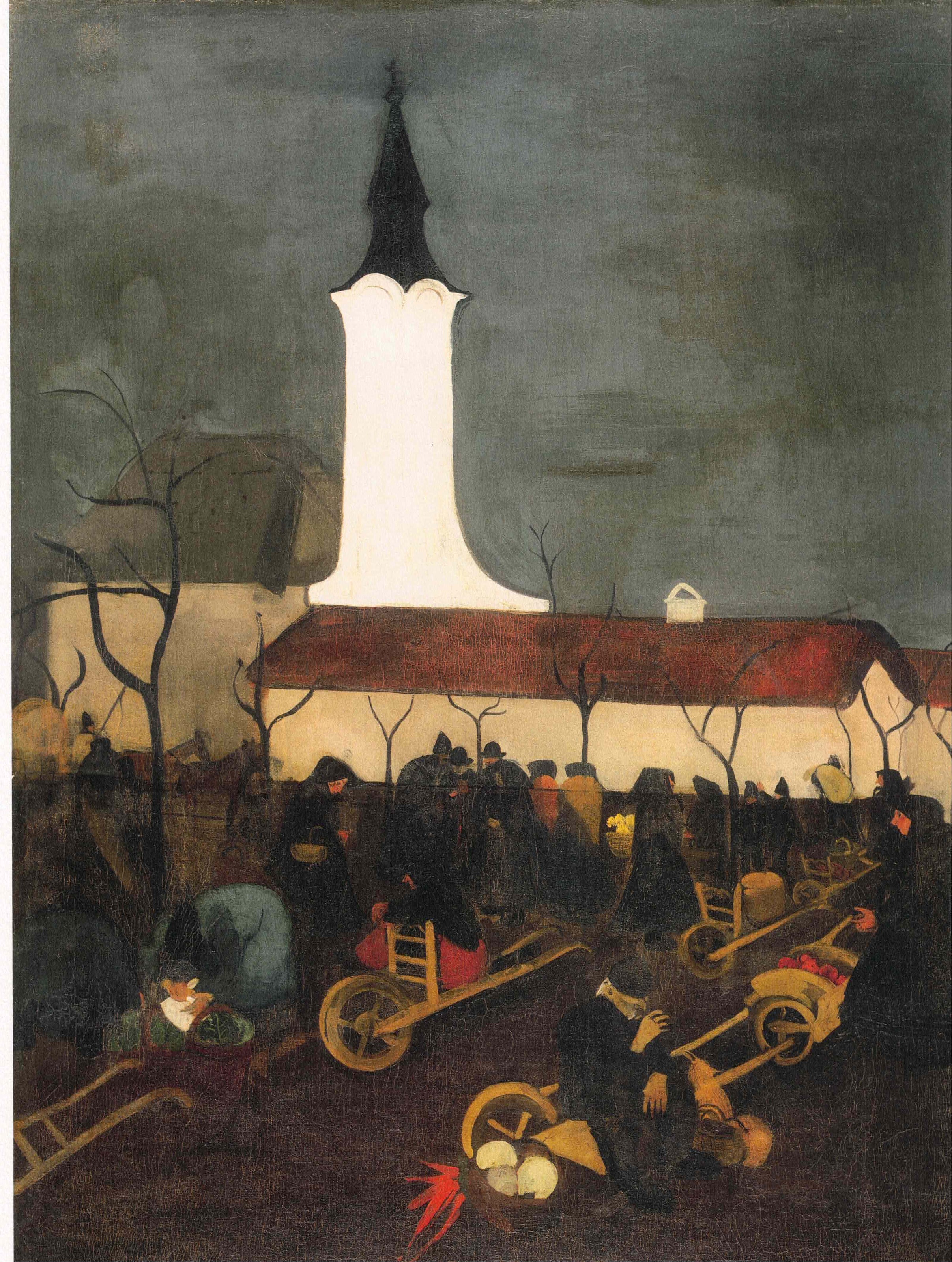 Amrita Sher-Gil — Hungarian Village Market | Fine Art Giclée Print