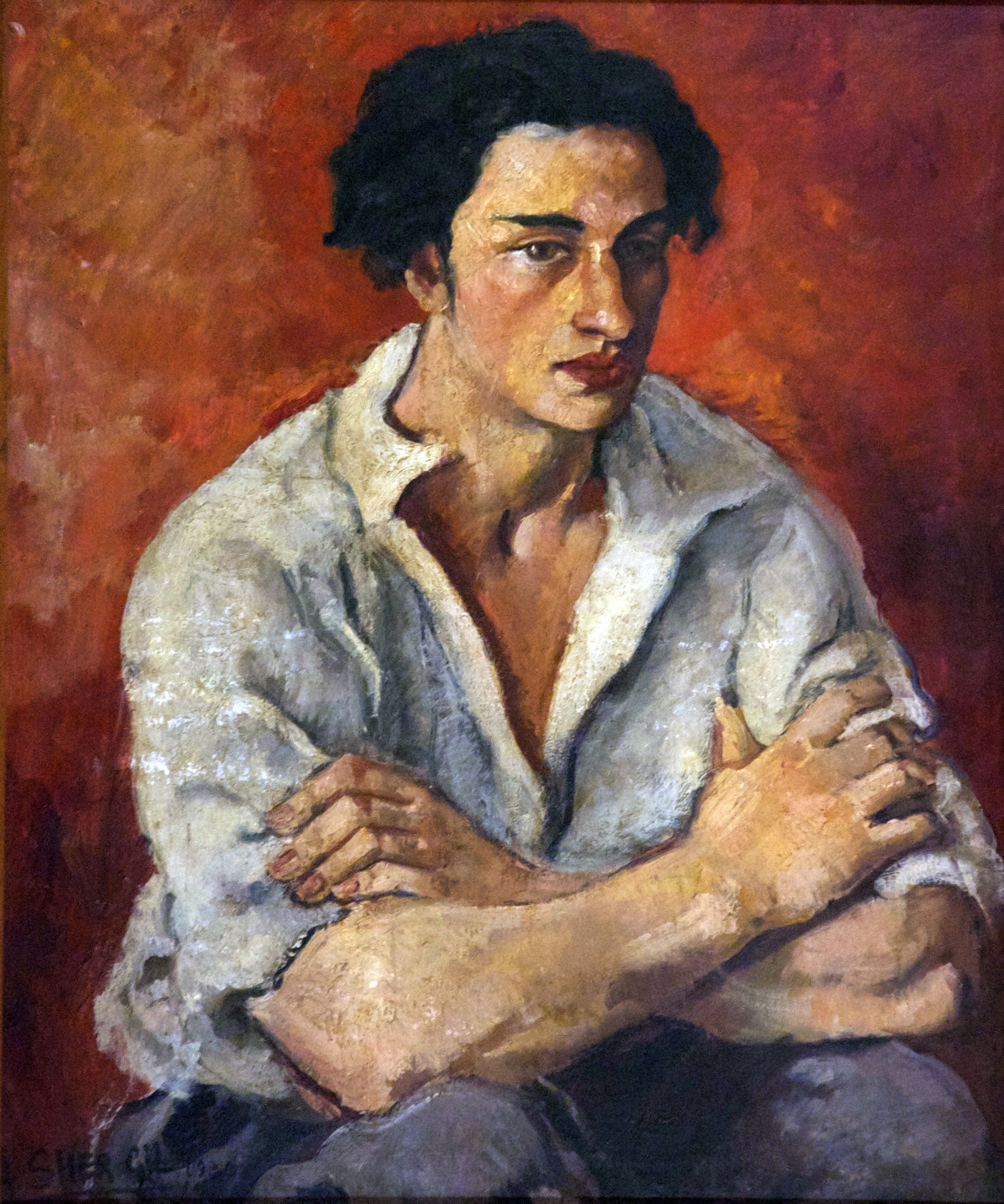 Amrita Sher-Gil — Portrait of a Young Man | Fine Art Giclée Print