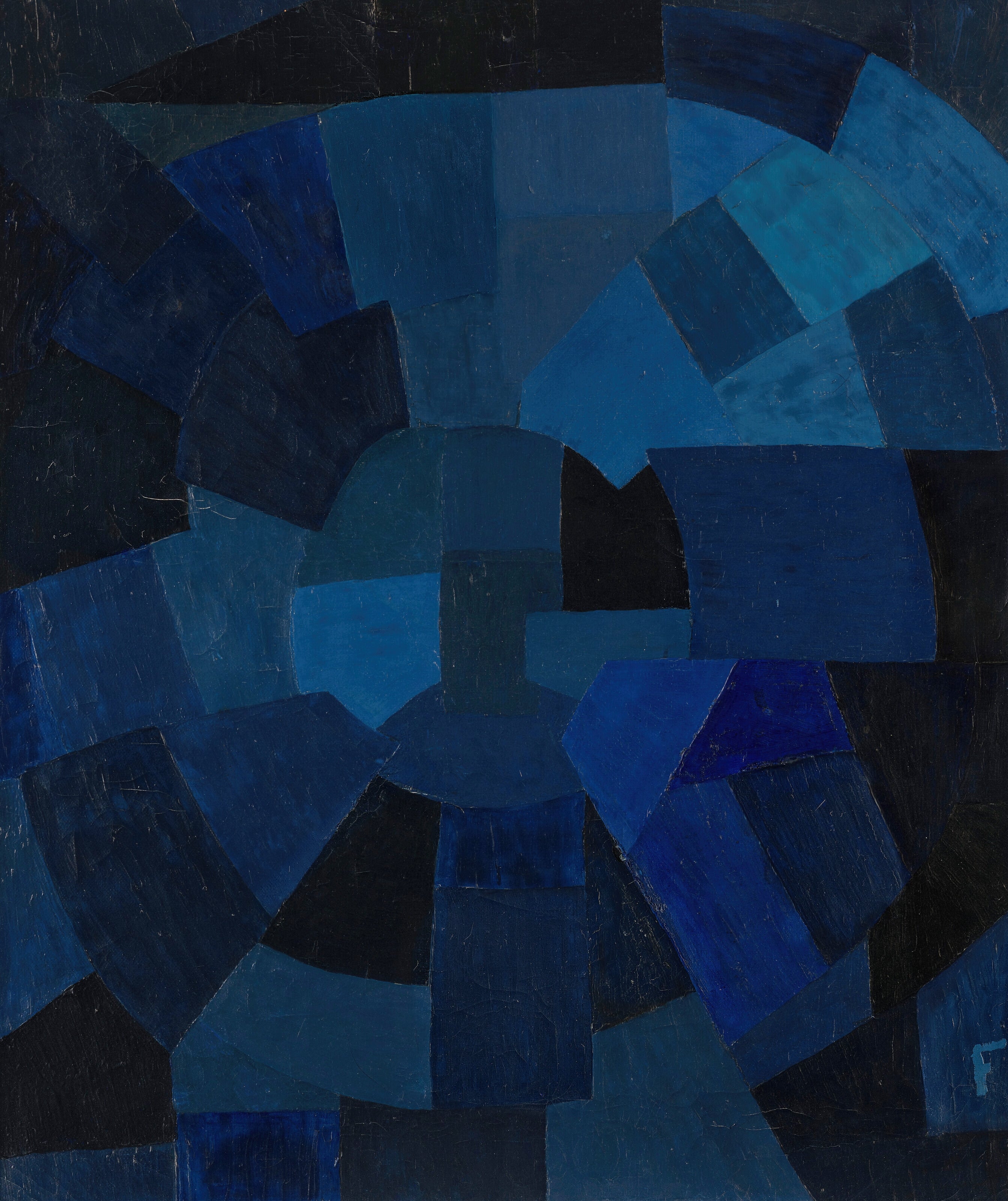 Otto Freundlich — Komposition in Blau (1931) | Composition in Blue — Abstract Fine Art Print