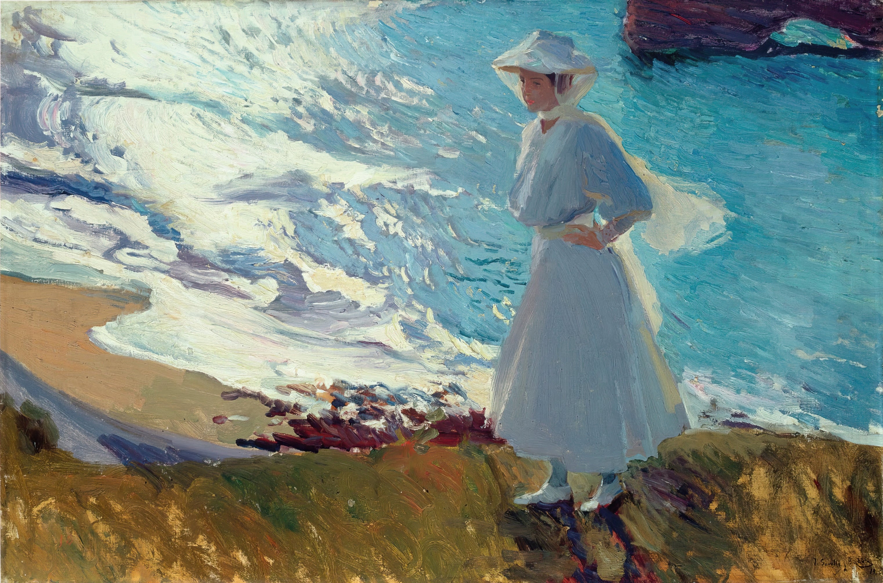 Joaquín Sorolla — María on the Beach at Biarritz (Contre-jour) | Fine Art Print