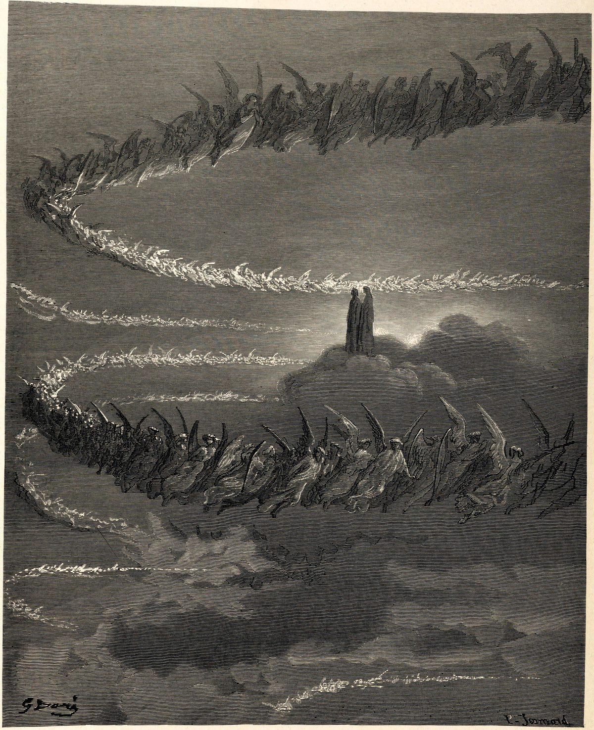 Gustave Doré — Paradiso, Canto XVIII: The Souls Form the Letters | Dante Illustration Print
