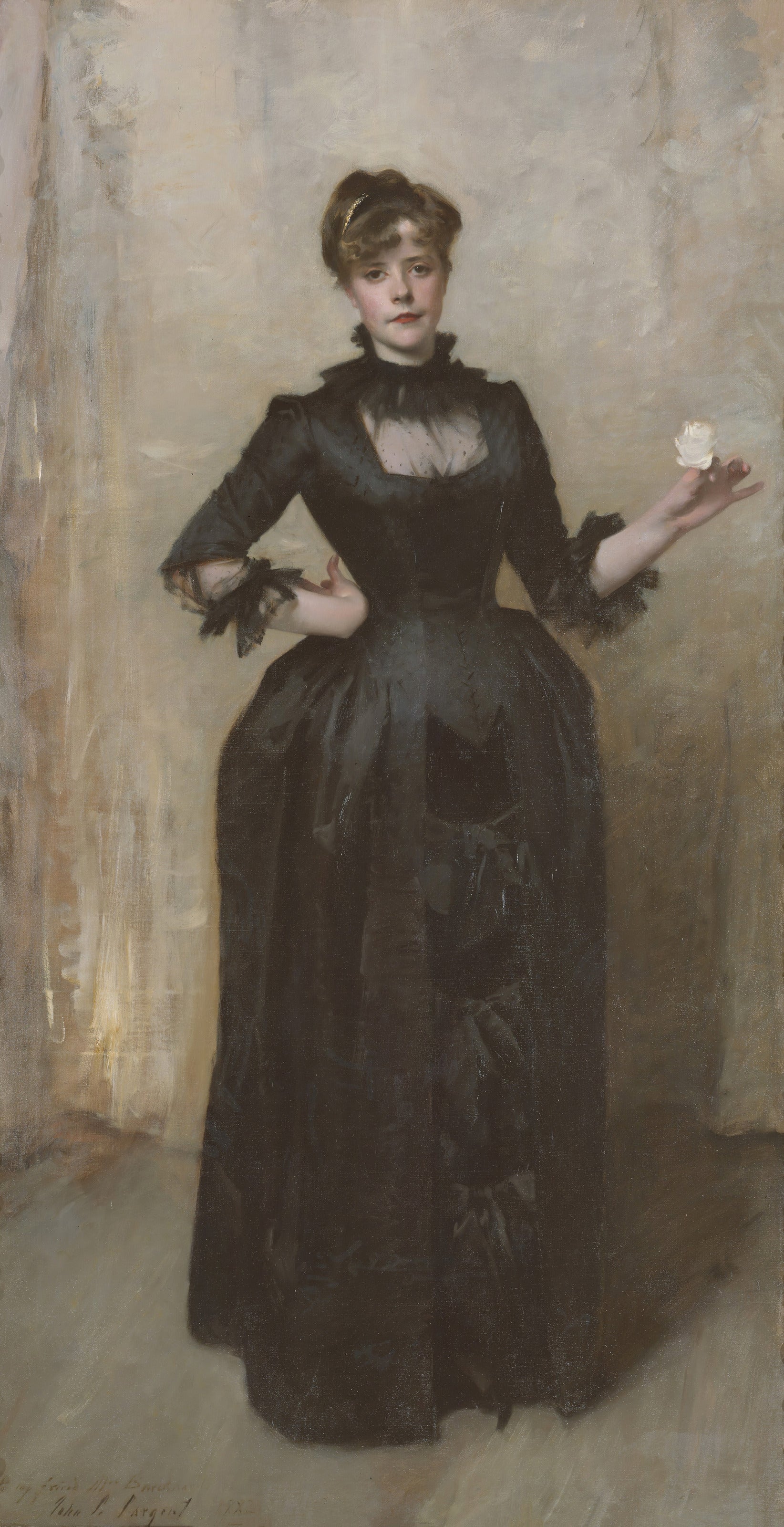 John Singer Sargent — Lady with the Rose (Charlotte Louise Burckhardt) | Fine Art Print
