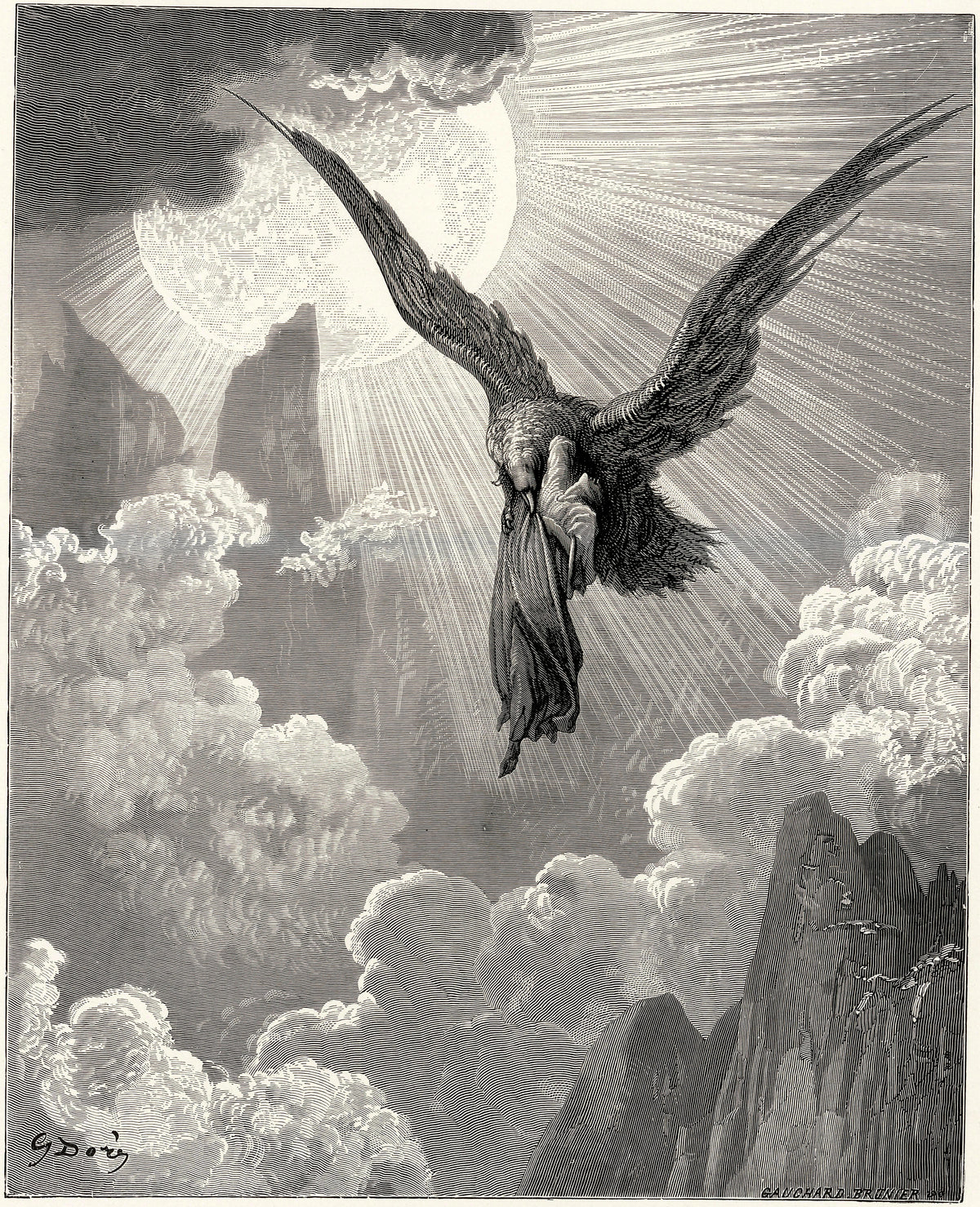 Gustave Doré — Purgatorio, Canto IX: The Dream of the Eagle | Dante Illustration Print