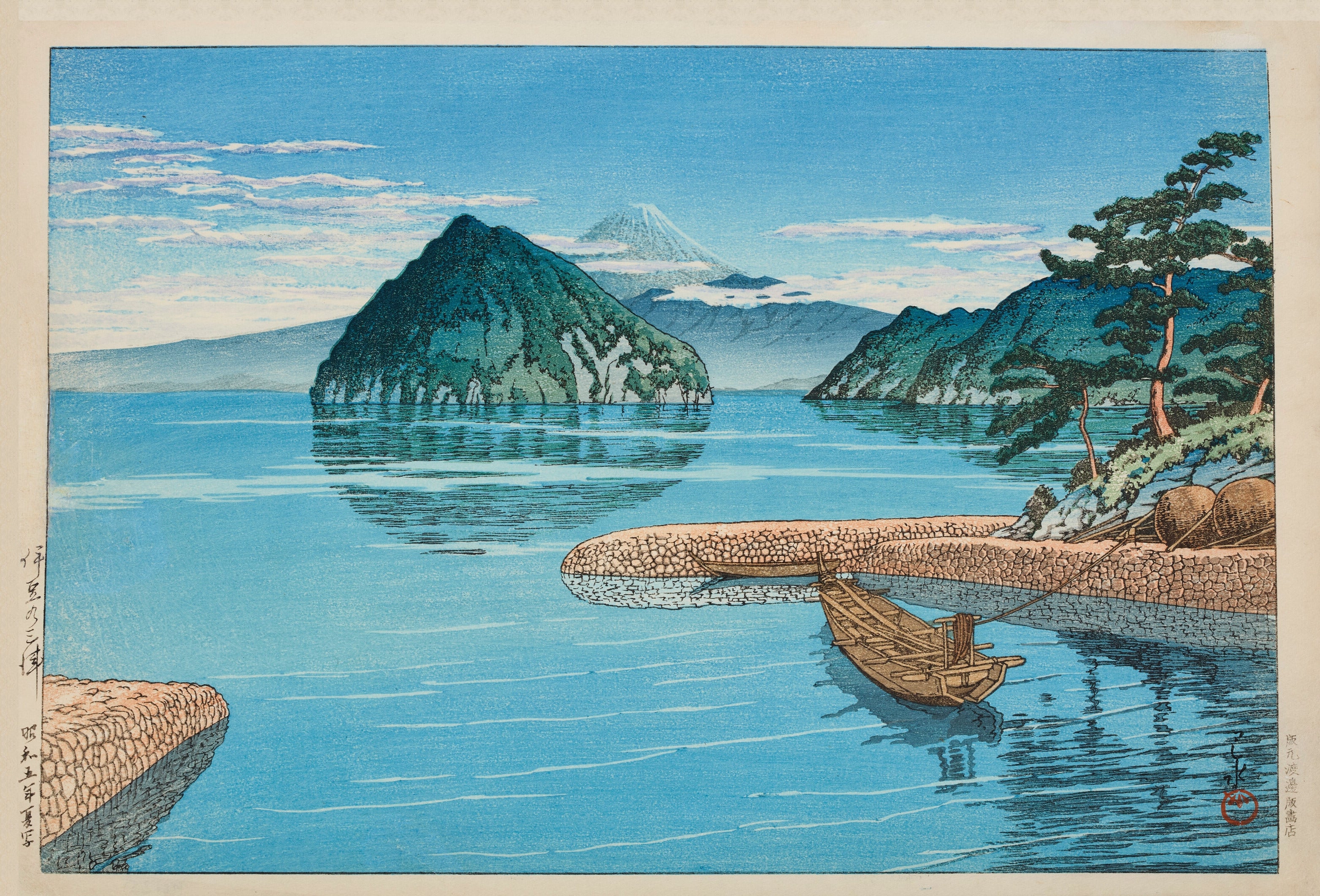 Kawase Hasui — Mito, Izu | Japanese Woodblock Print (Shin Hanga)