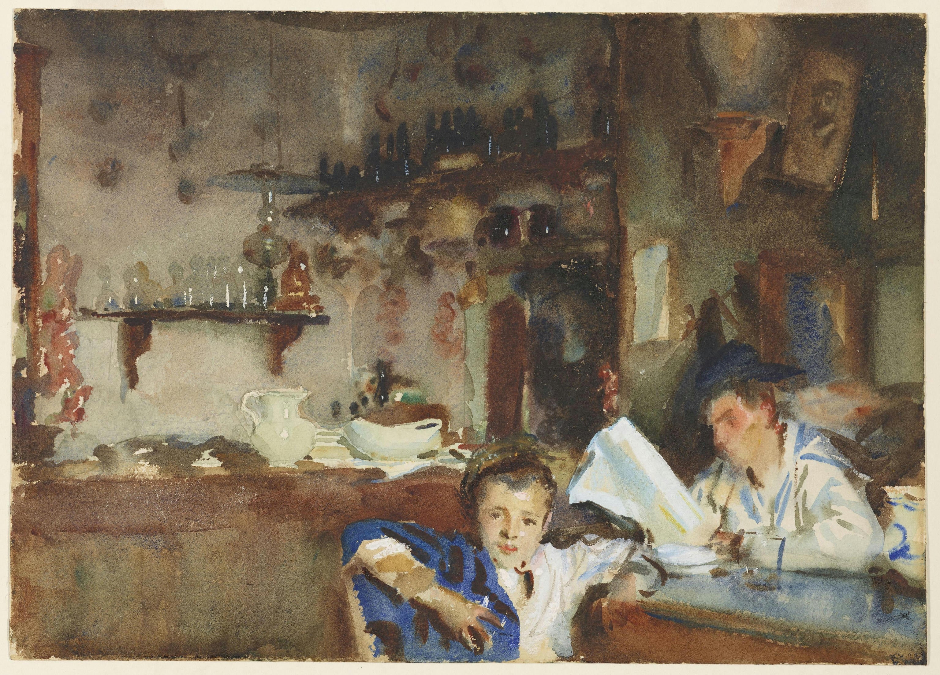 John Singer Sargent — A Venetian Trattoria | Fine Art Print