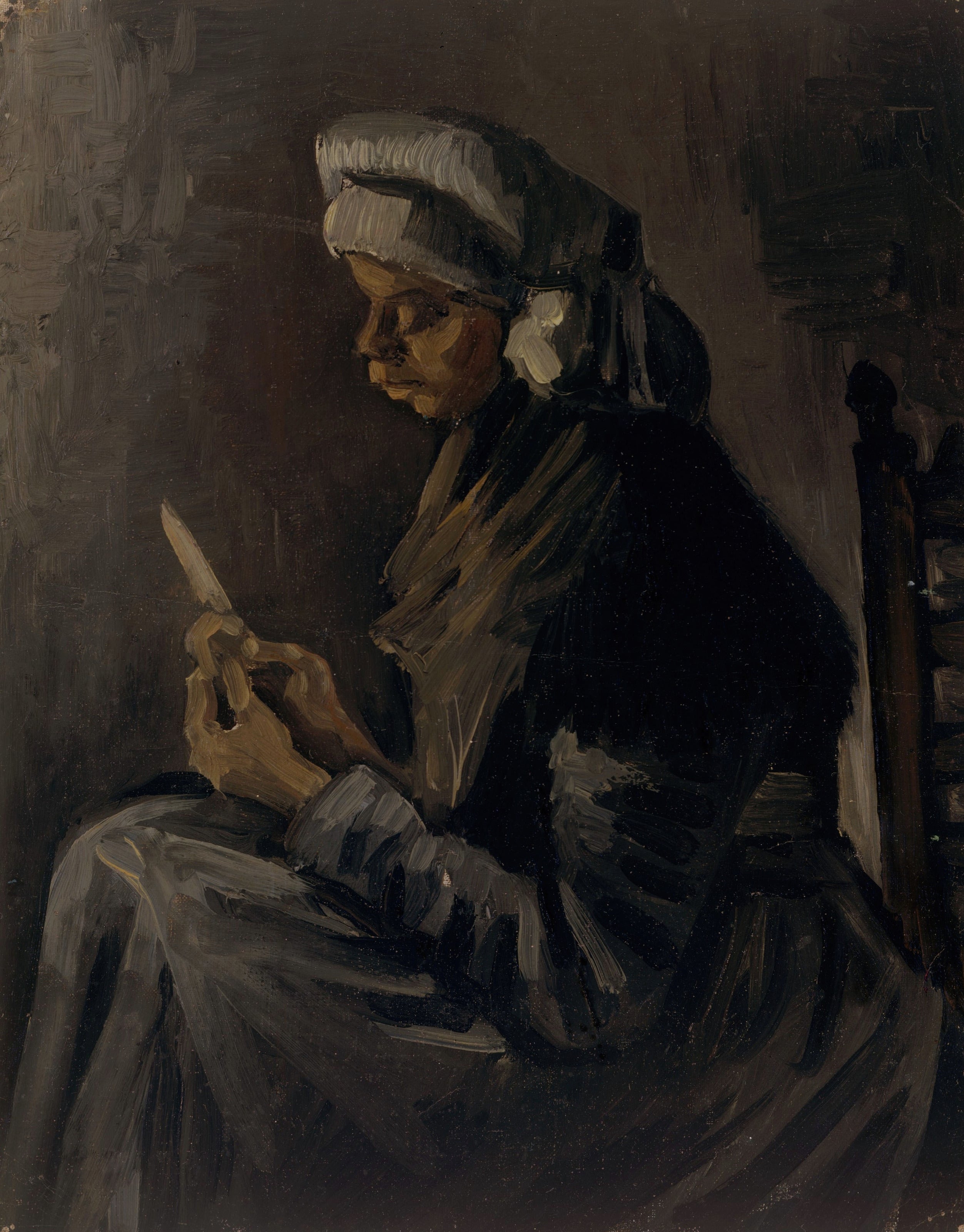 Vincent van Gogh — Peasant Woman Peeling Potatoes | Fine Art Print
