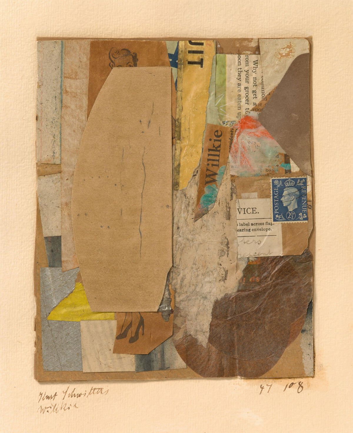 Kurt Schwitters — 47 108 Willkie | Fine Art Print