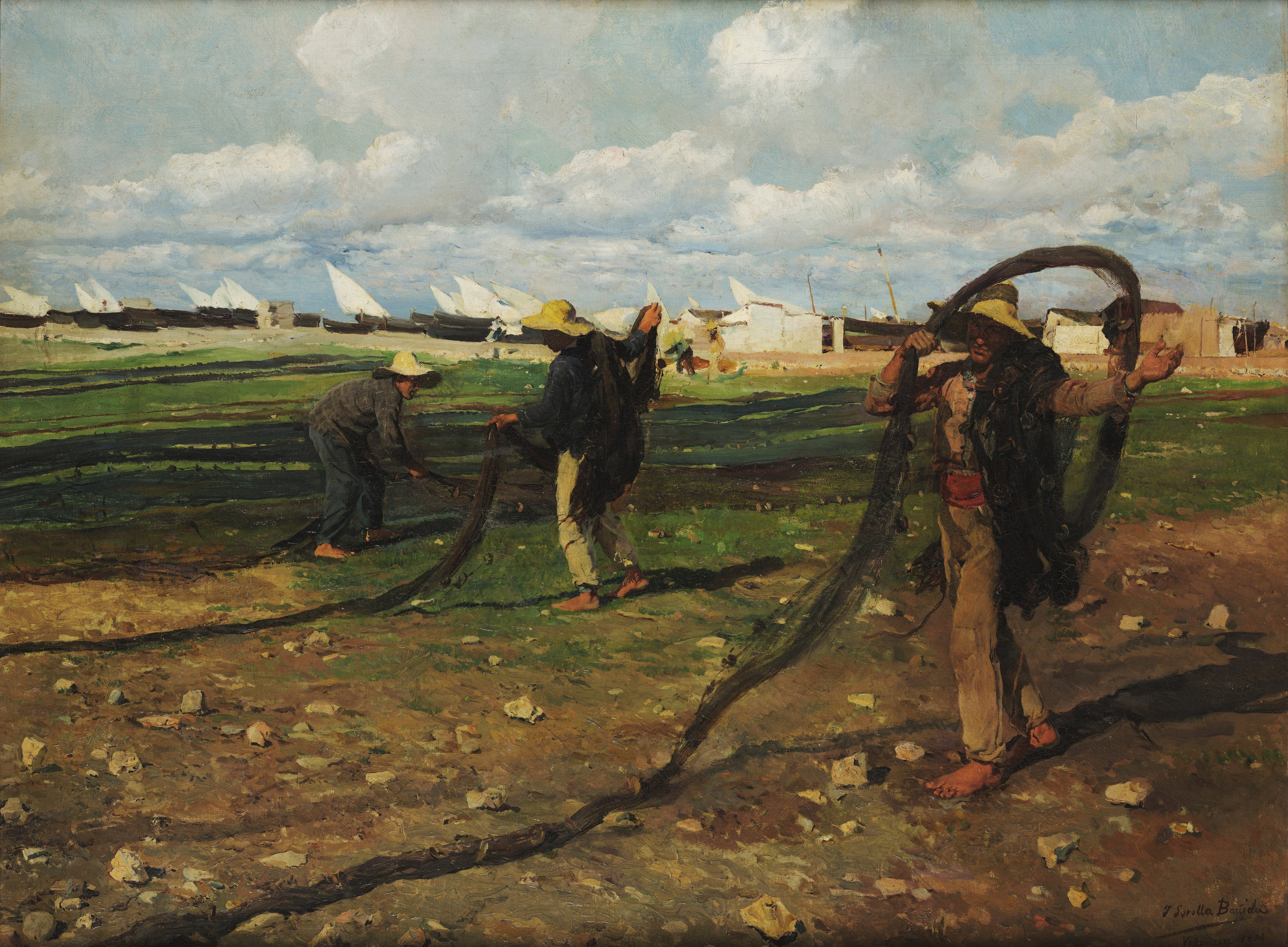 Joaquín Sorolla — Fishermen with their Nets | Fine Art Print