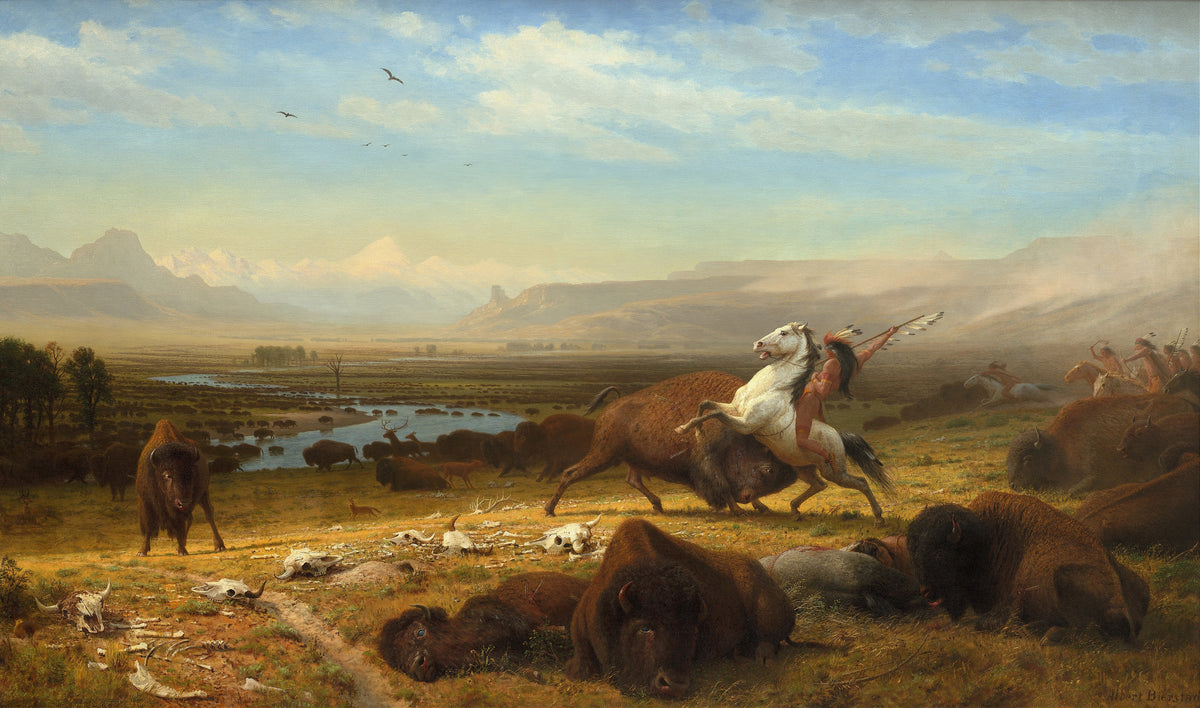 Albert Bierstadt — The Last of the Buffalo | Landscape Fine Art Print