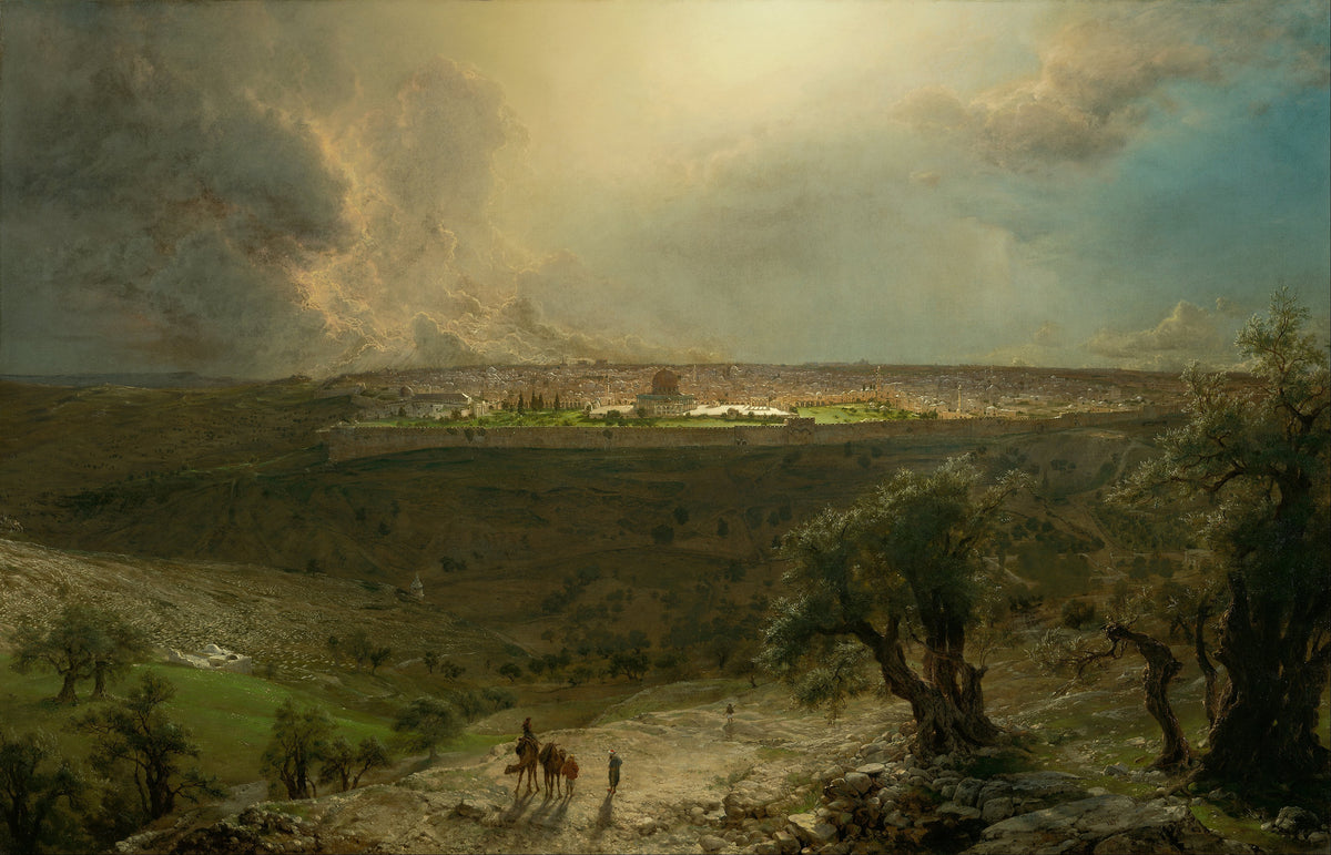 Albert Bierstadt — Jerusalem from the Mount of Olives | Landscape Fine Art Print