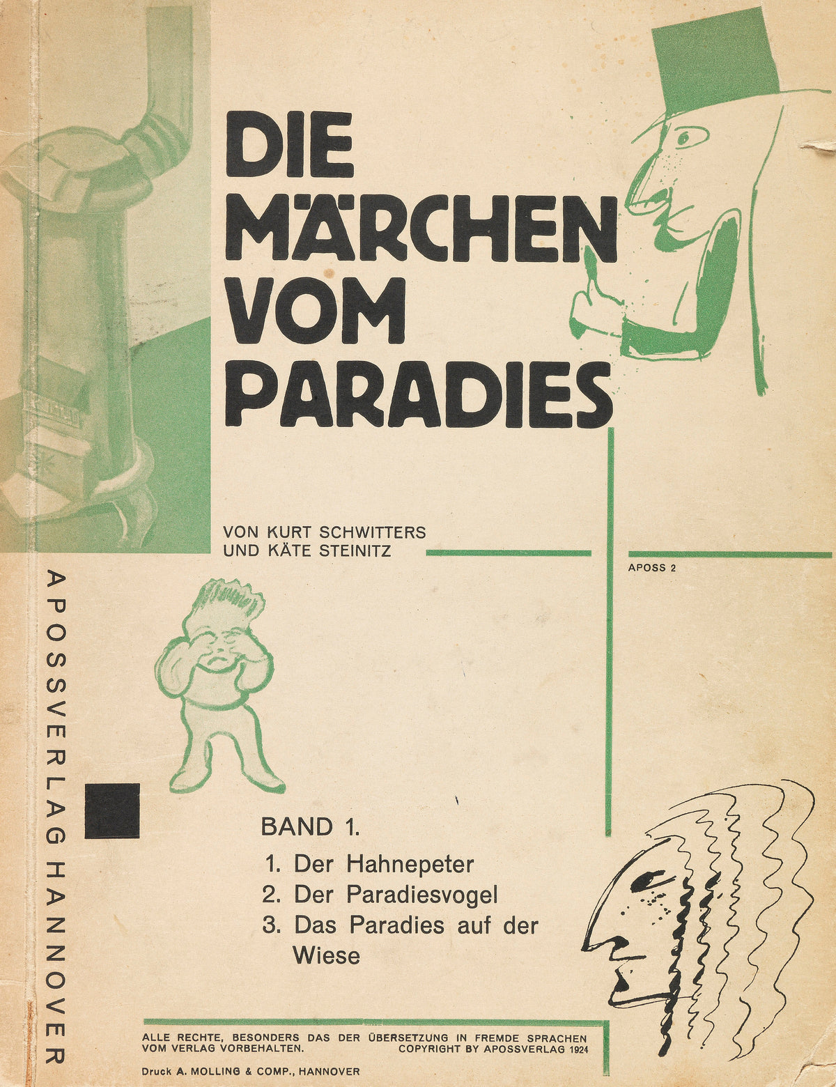 Kurt Schwitters — Die Märchen vom Paradies (Apossverlag, Band 1) | Fine Art Print