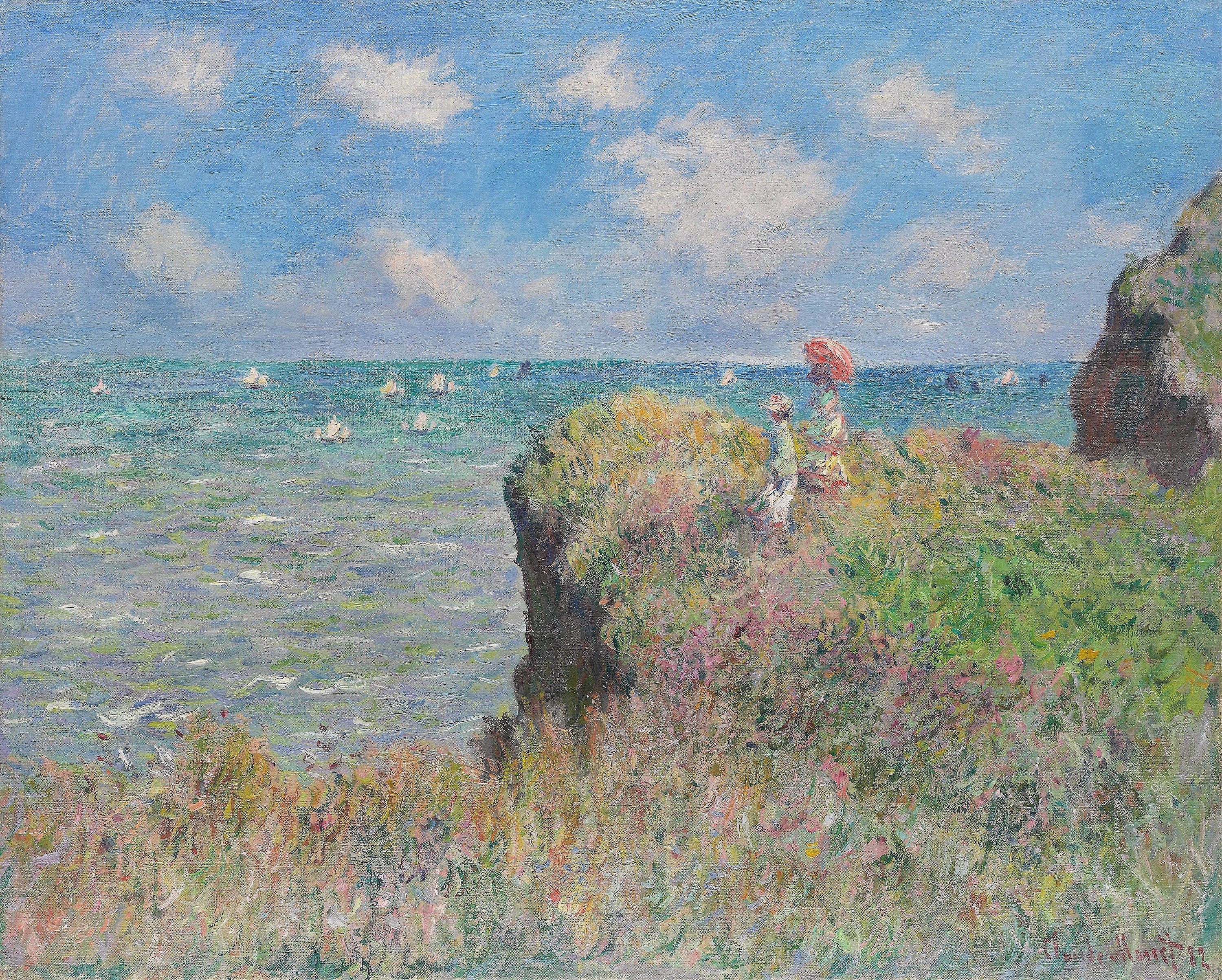 Claude Monet — Cliff Walk at Pourville | Fine Art Print