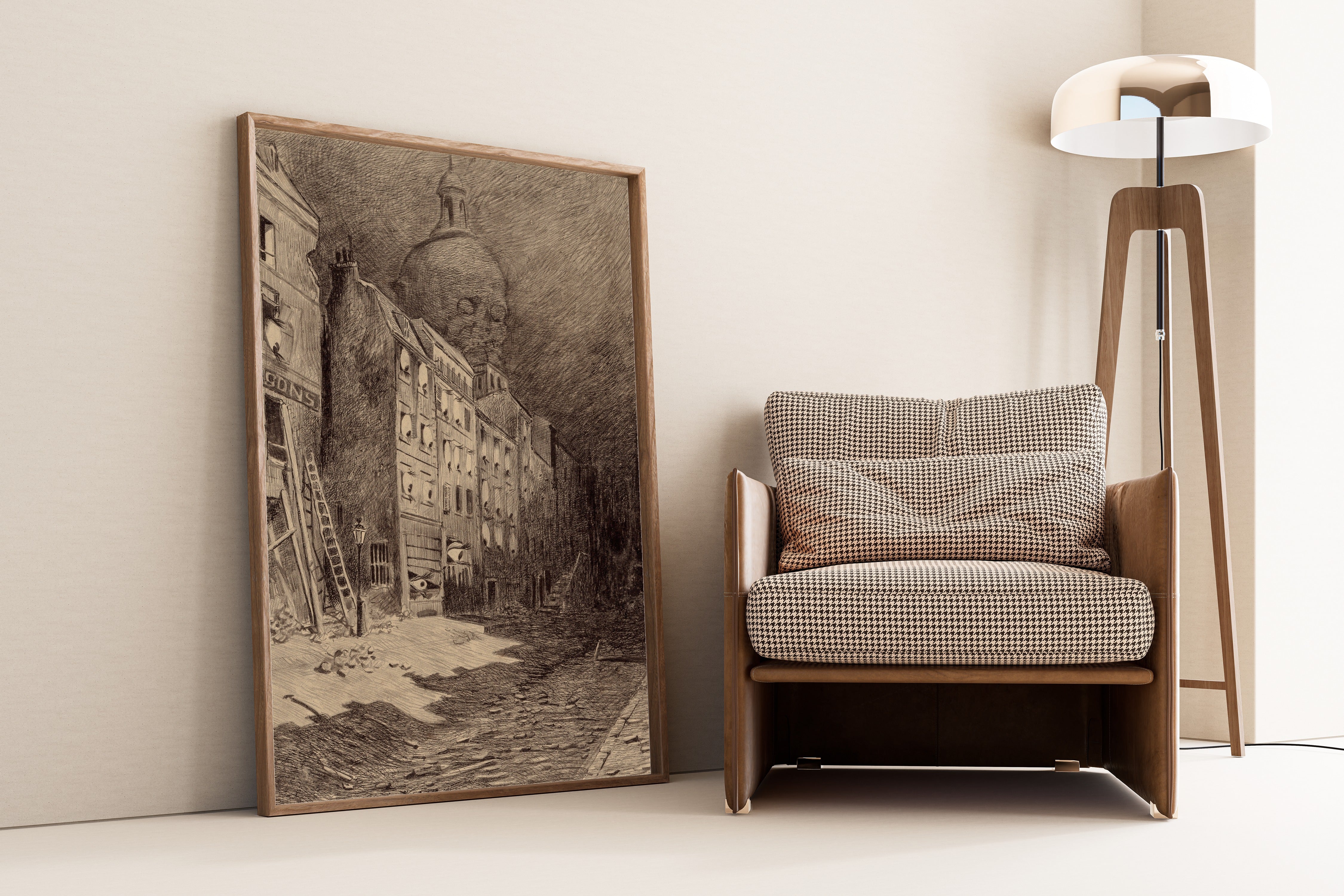 Henrique Alvim Corrêa — Abandoned London (1906) | Science Fiction Illustration Print
