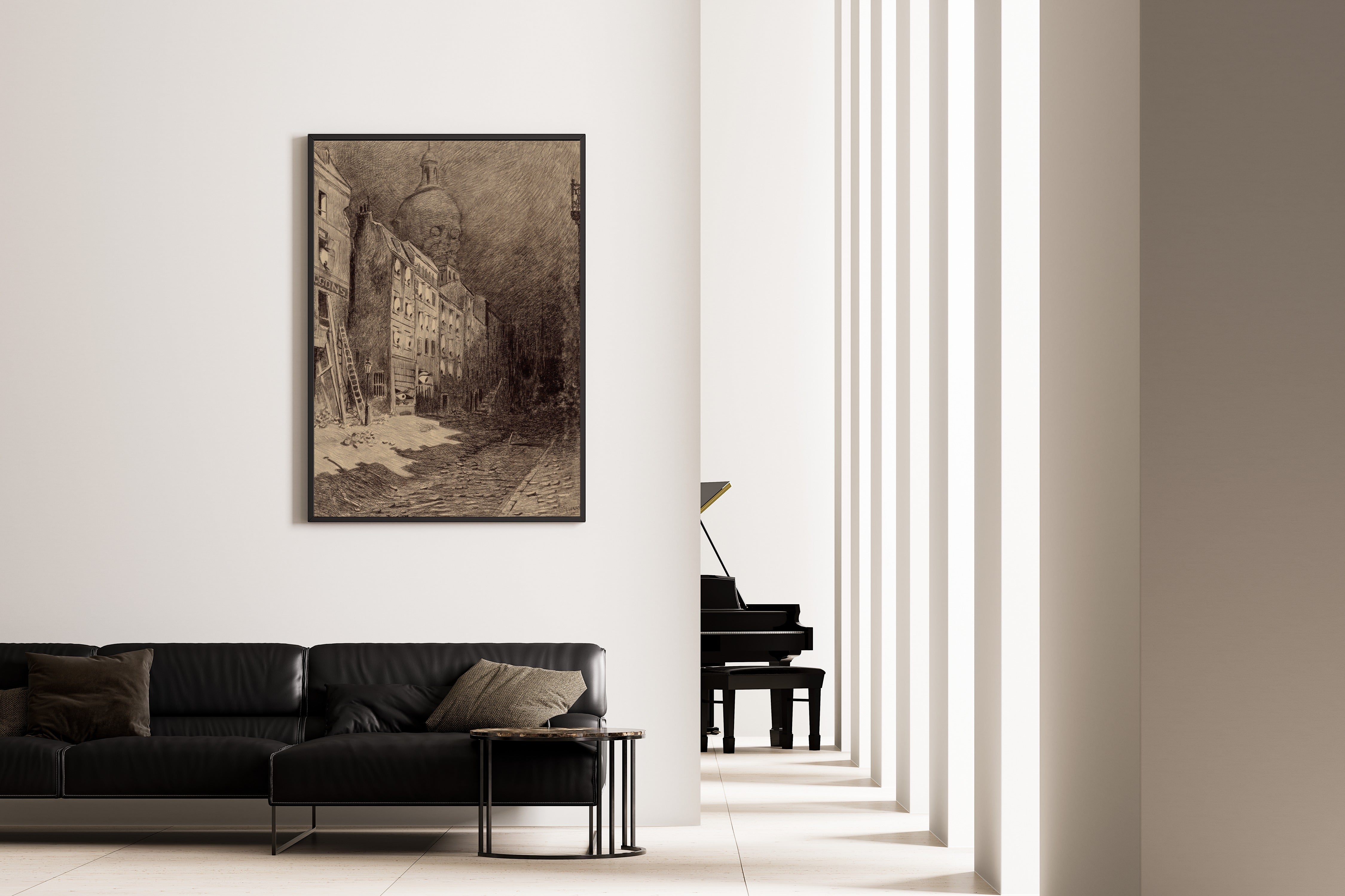 Henrique Alvim Corrêa — Abandoned London (1906) | Science Fiction Illustration Print