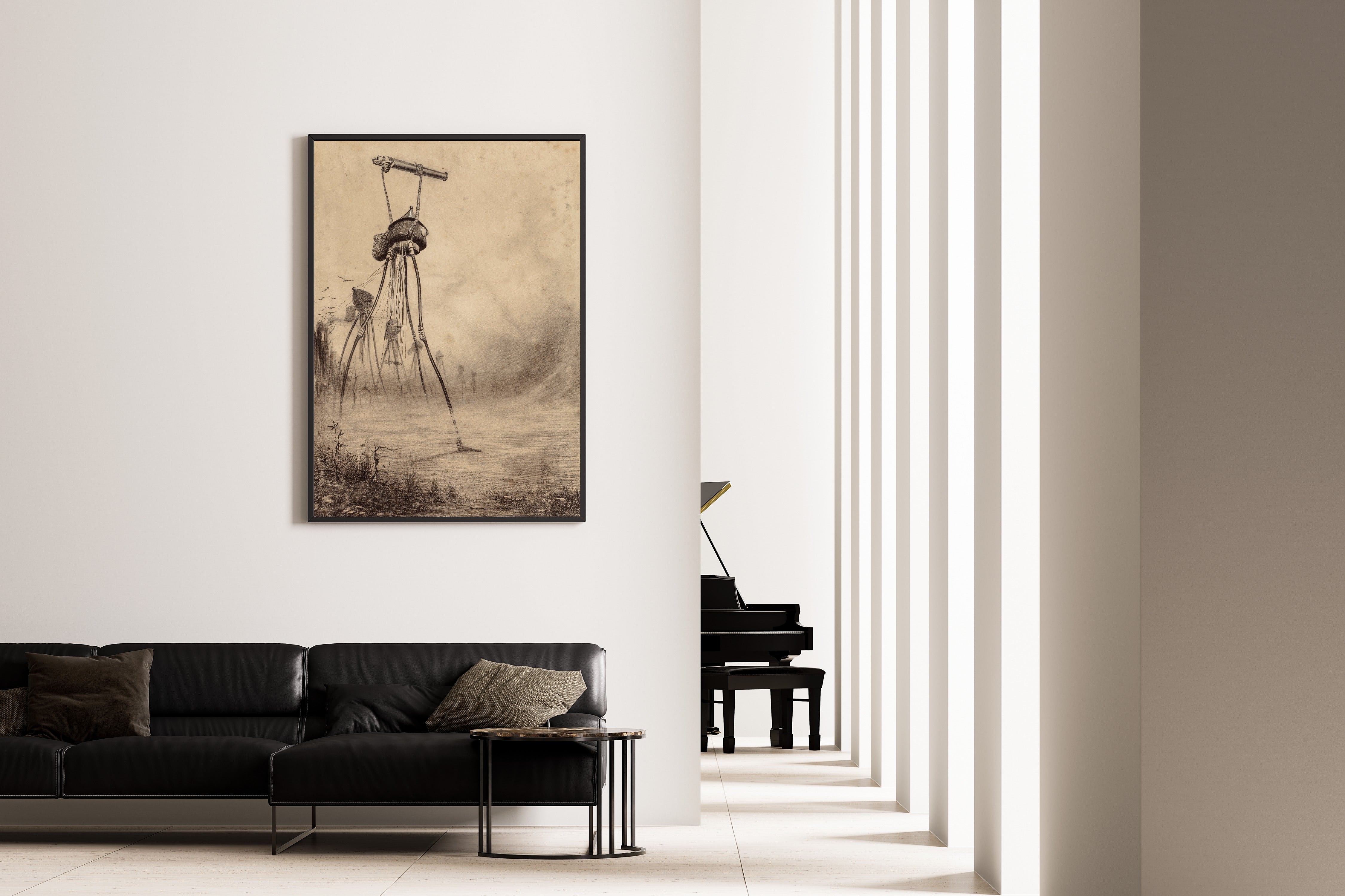 Henrique Alvim Corrêa — Martian Gas Cannon (1906) | Science Fiction Illustration Print
