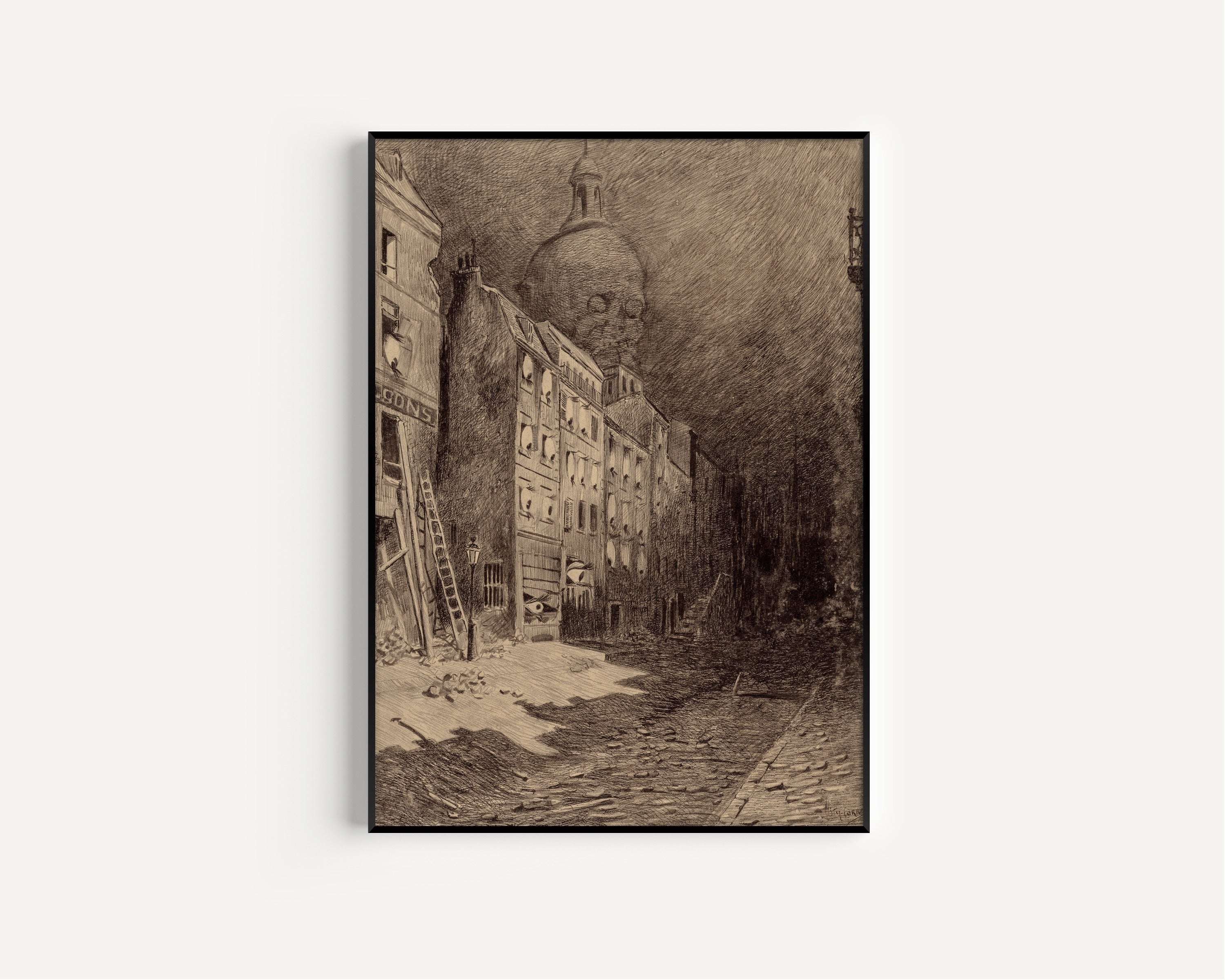 Henrique Alvim Corrêa — Abandoned London (1906) | Science Fiction Illustration Print