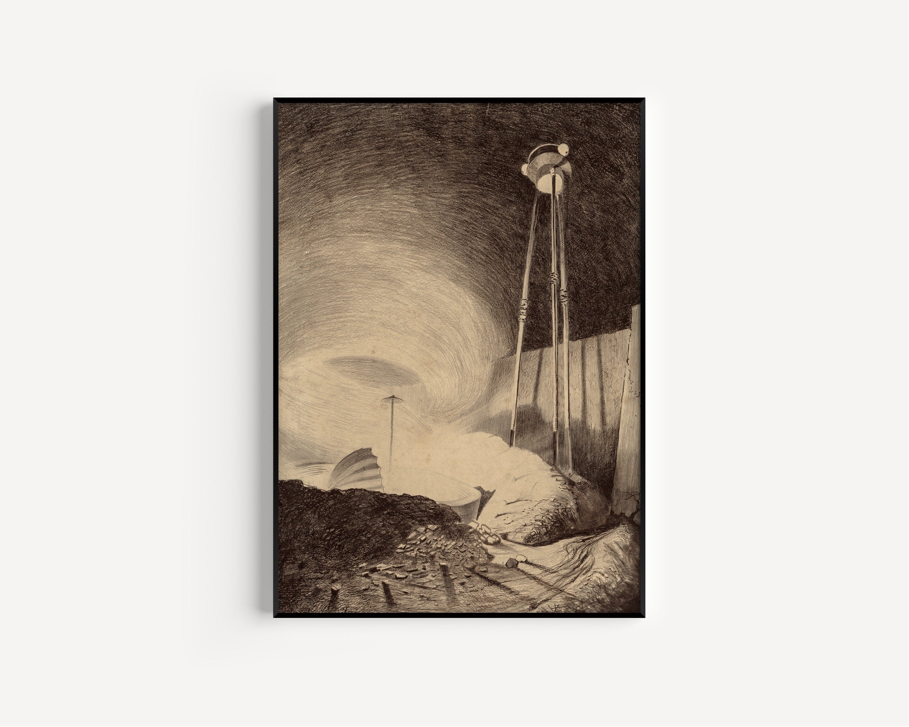 Henrique Alvim Corrêa — Martian Viewing the Vapour (1906) | Science Fiction Illustration Print