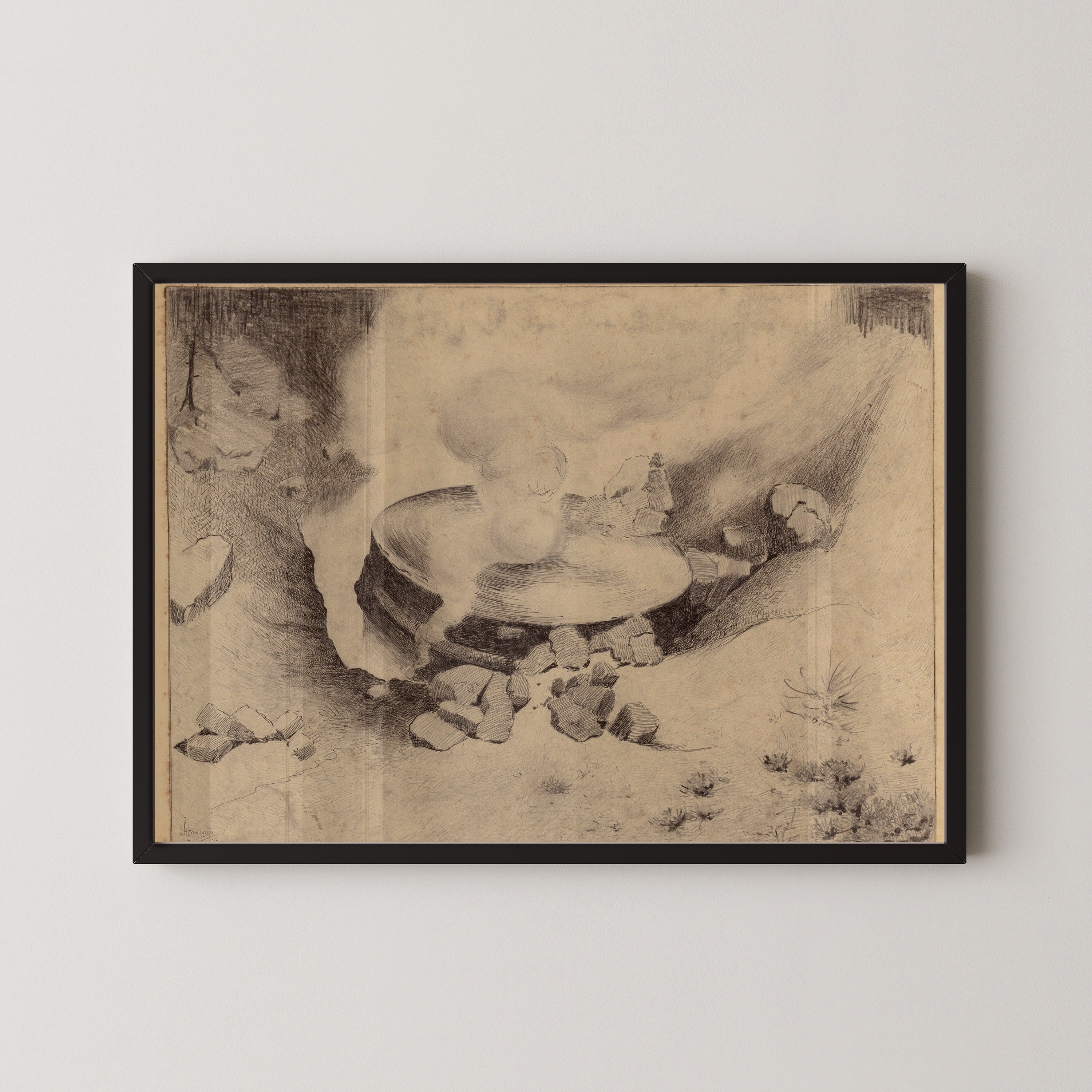 Henrique Alvim Corrêa — Martians Land (1906) | Science Fiction Illustration Print