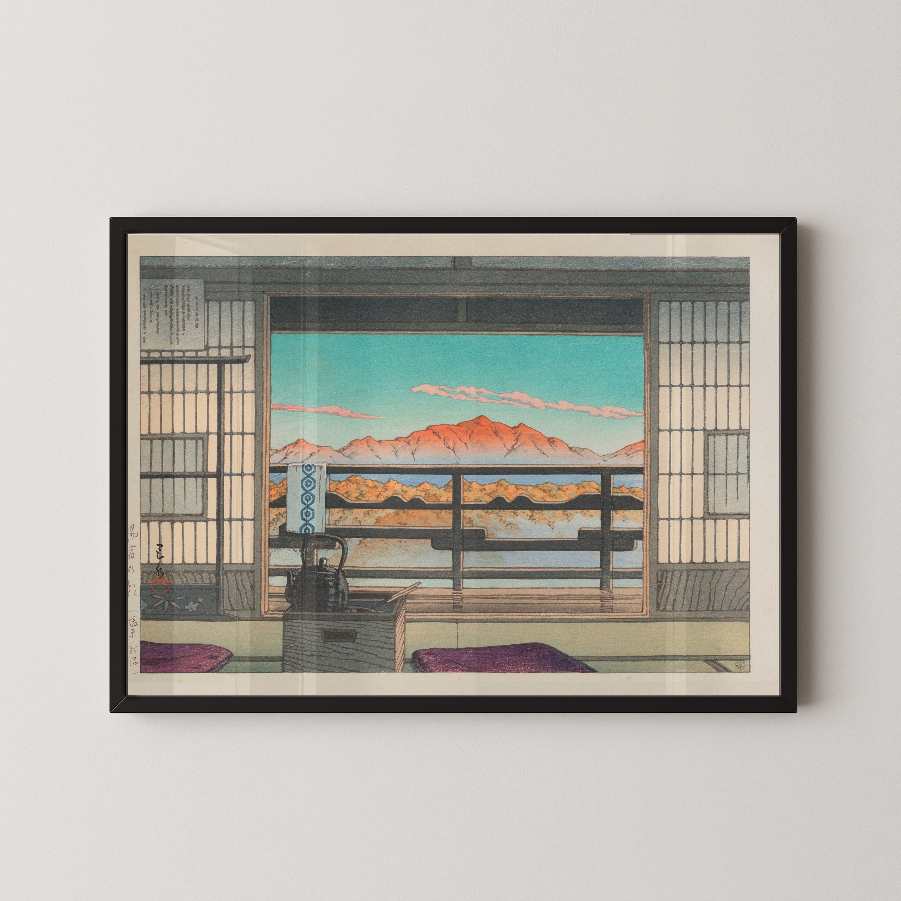 Kawase Hasui — Morning at the Arayu Spa, Shiobara | Japanese Woodblock Print (Shin Hanga)