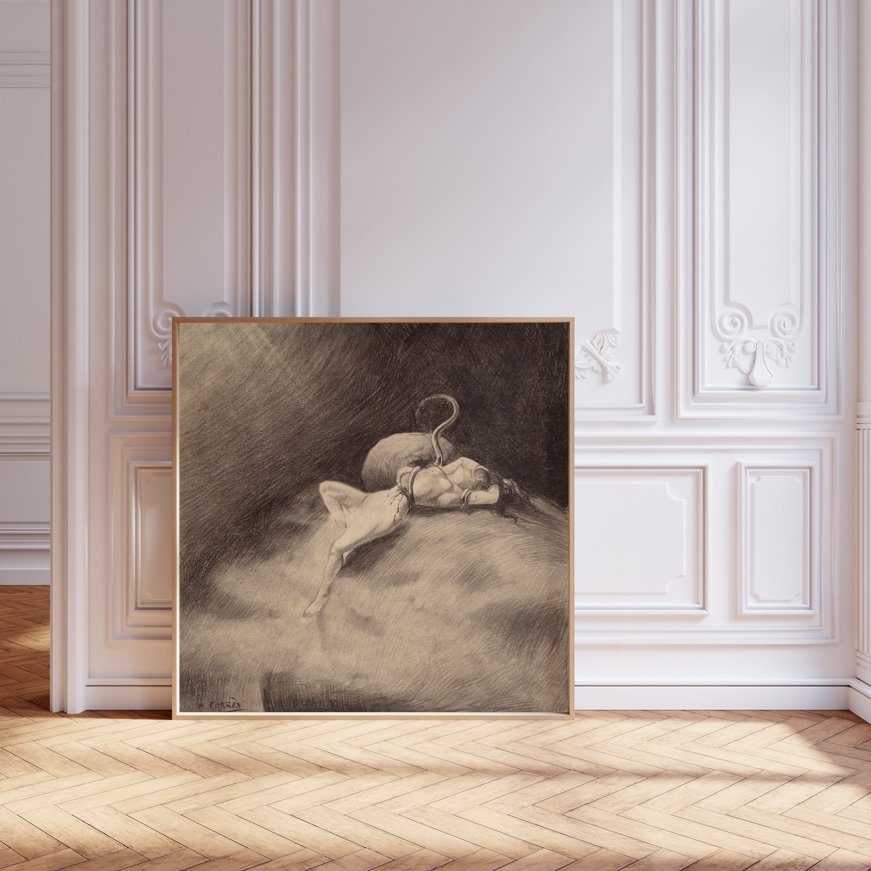 Henrique Alvim Corrêa — Martian Gets the Girl (1906) | Science Fiction Illustration Print