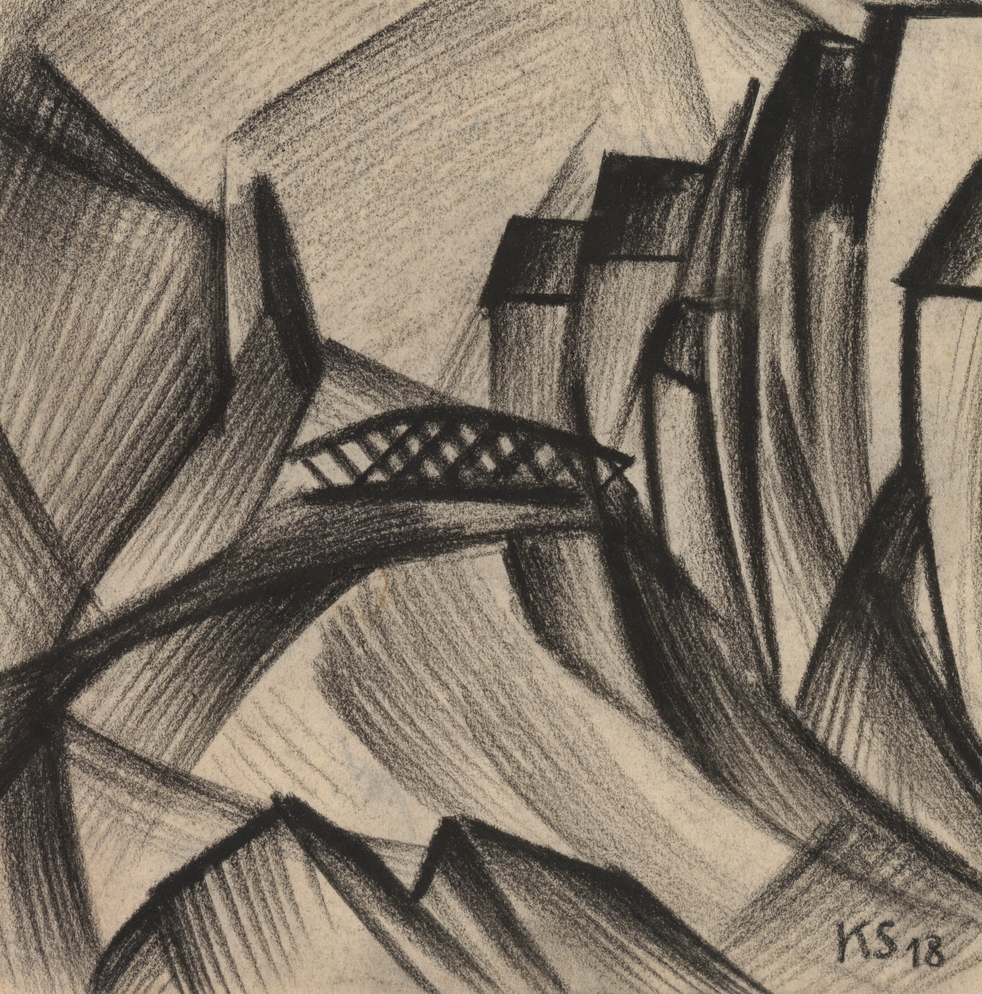 Kurt Schwitters — Z 107 Leinbrücke | Fine Art Print