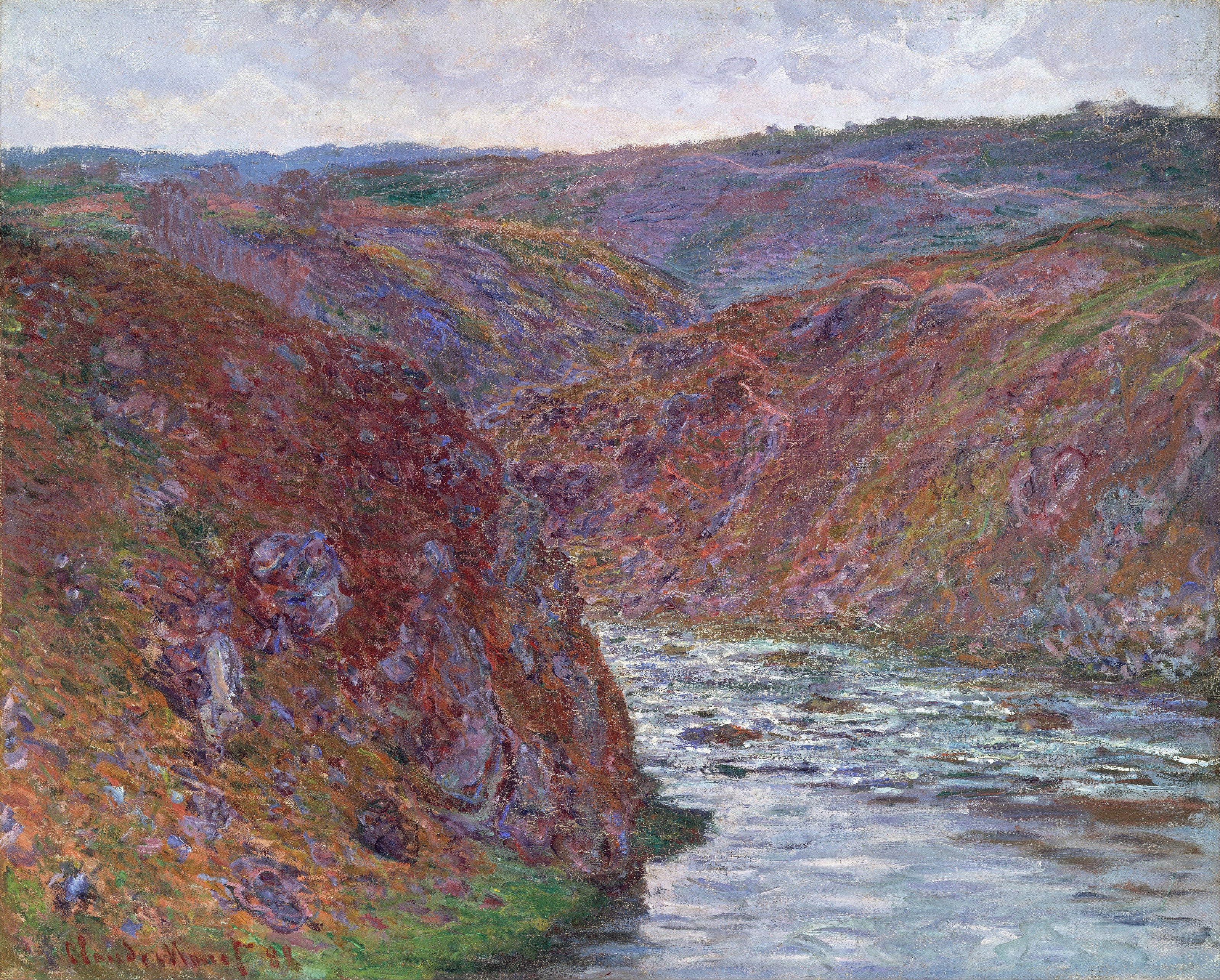 Claude Monet — Valley of the Creuse (Gray Day) | Fine Art Print
