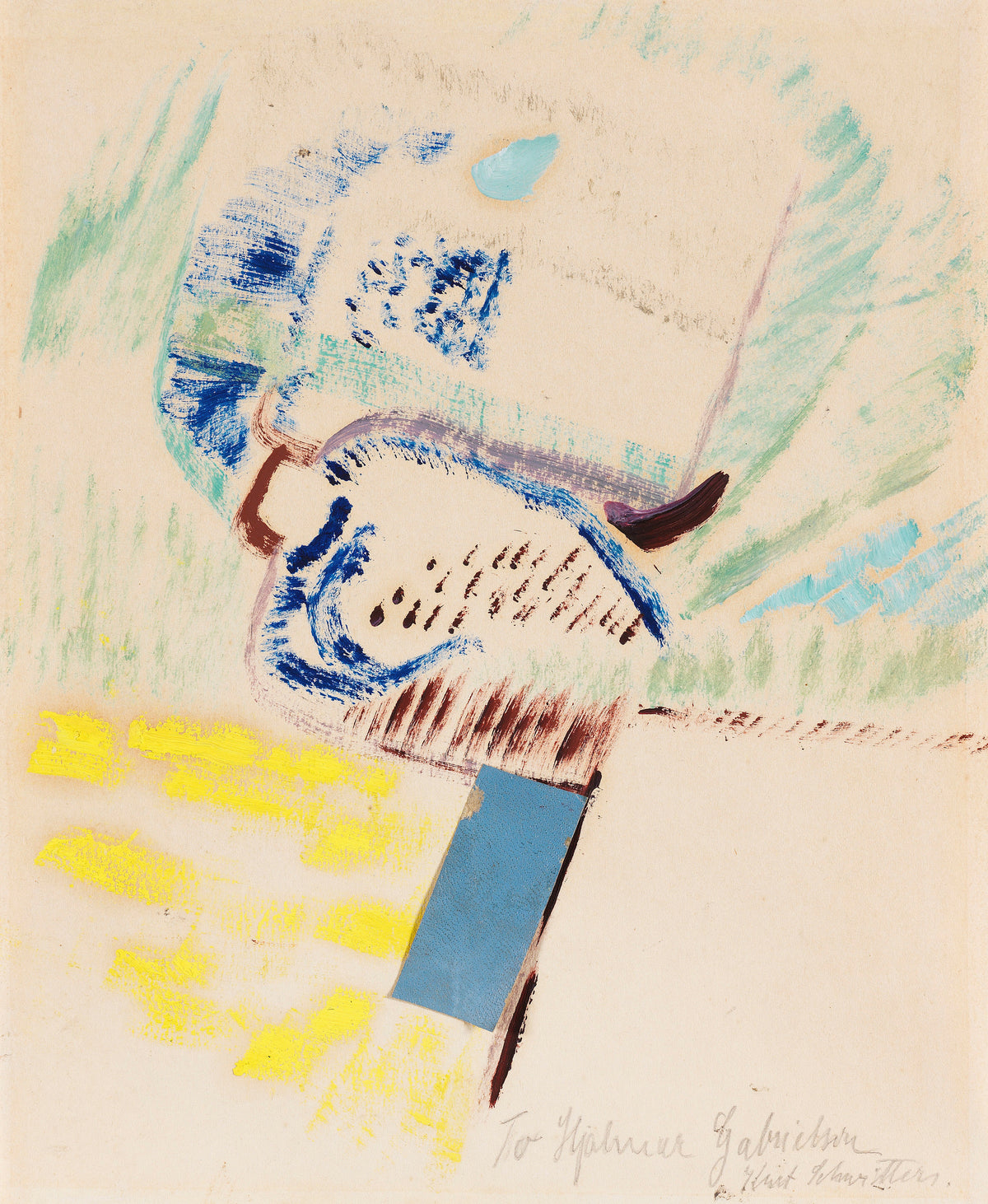 Kurt Schwitters — To Hjalmar Gabrielson. Merzzeichnung | Fine Art Print