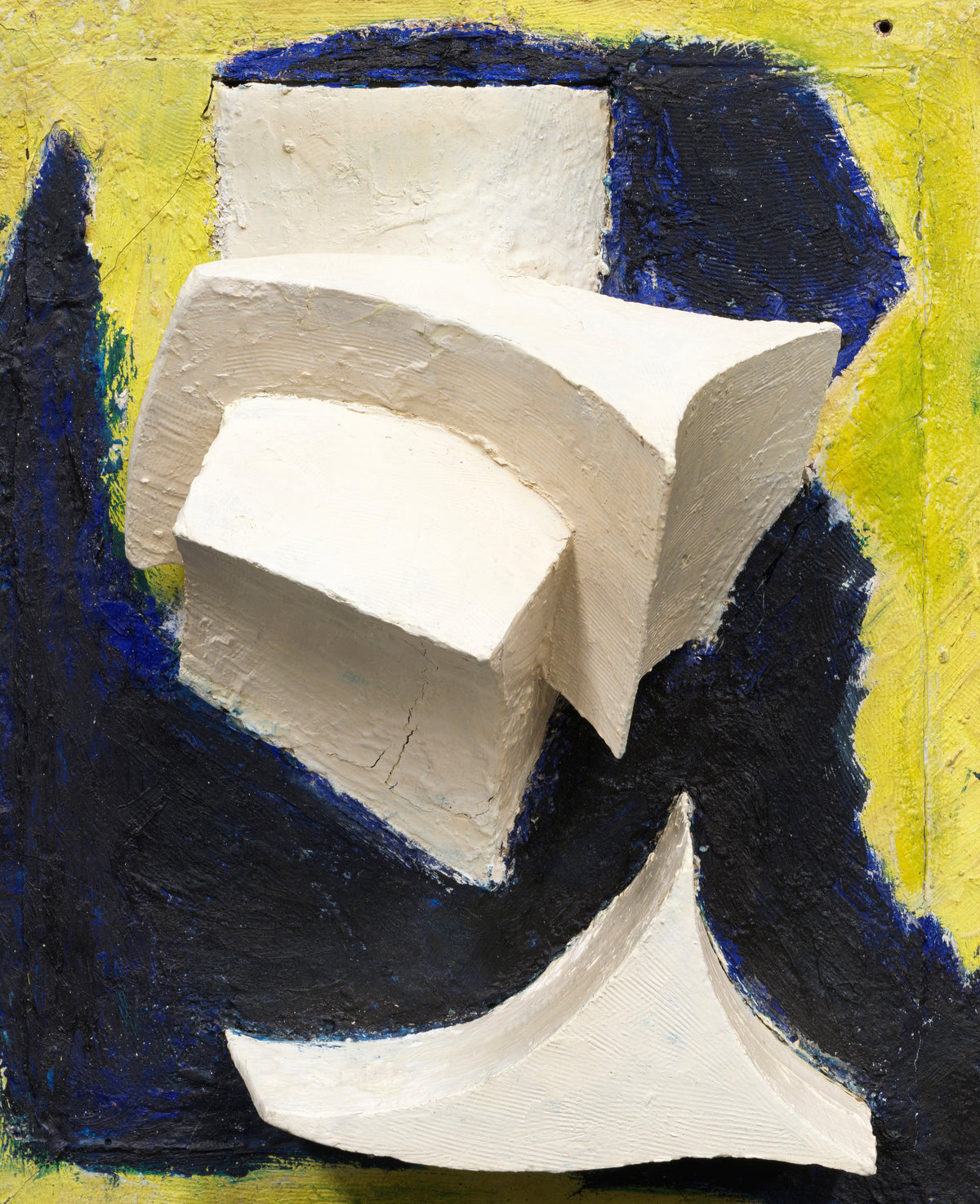 Kurt Schwitters — Ohne Titel (Bewegtes Weiss auf Blau und Gelb) | Fine Art Print