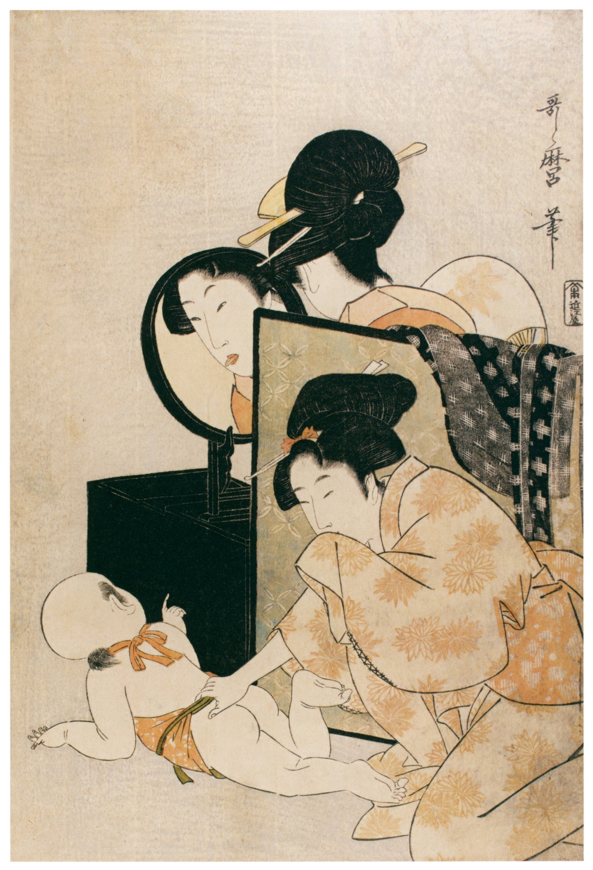 Kitagawa Utamaro — Peeping | Japanese Woodblock Print (Ukiyo-e)
