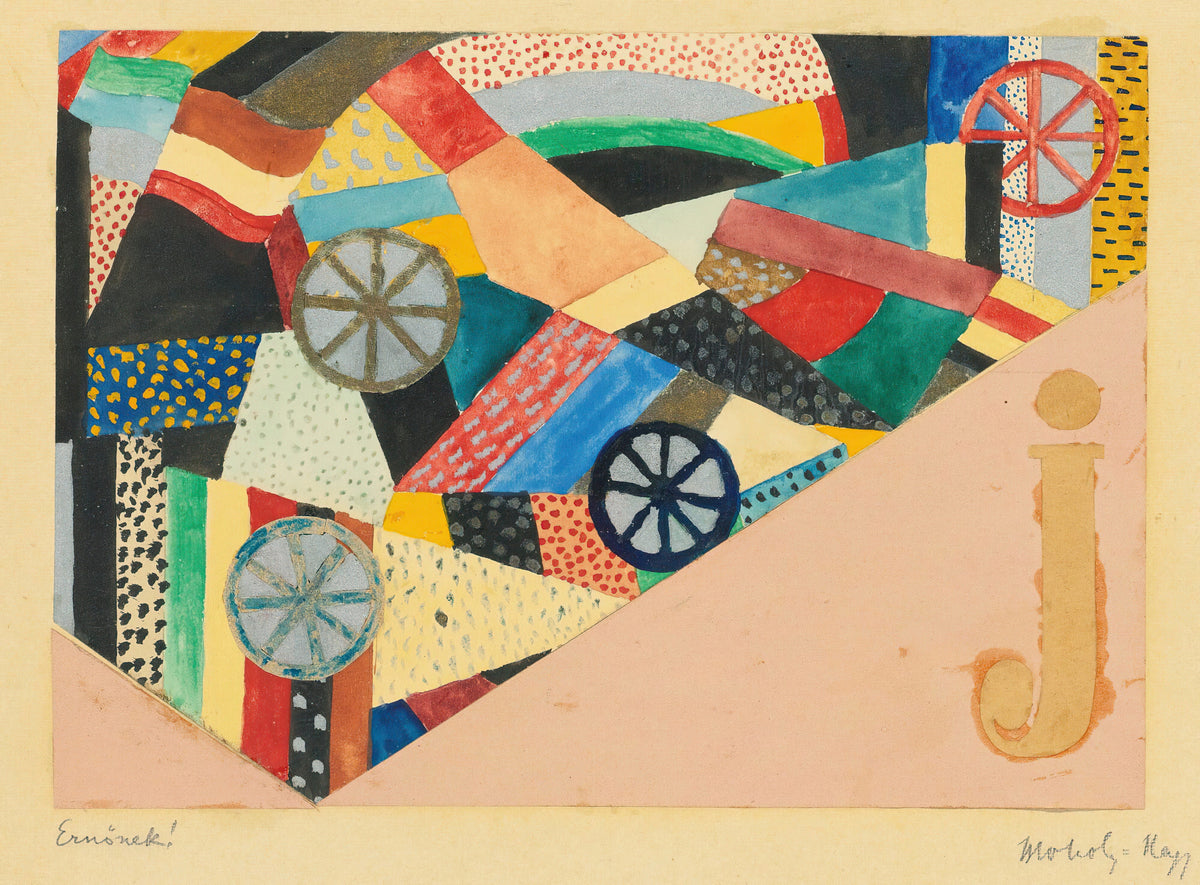 László Moholy-Nagy — Untitled (J Under Fields, For Ernst Kállai) | Fine Art Print