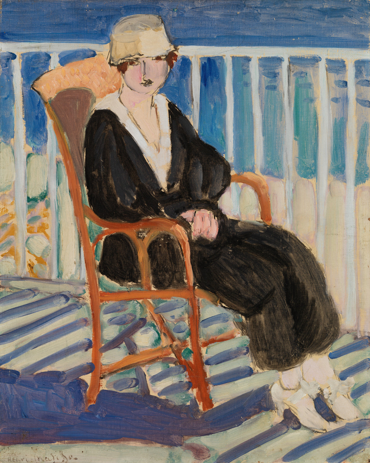 Henri Matisse — Young Girl on a Balcony over the Ocean | Fine Art Print